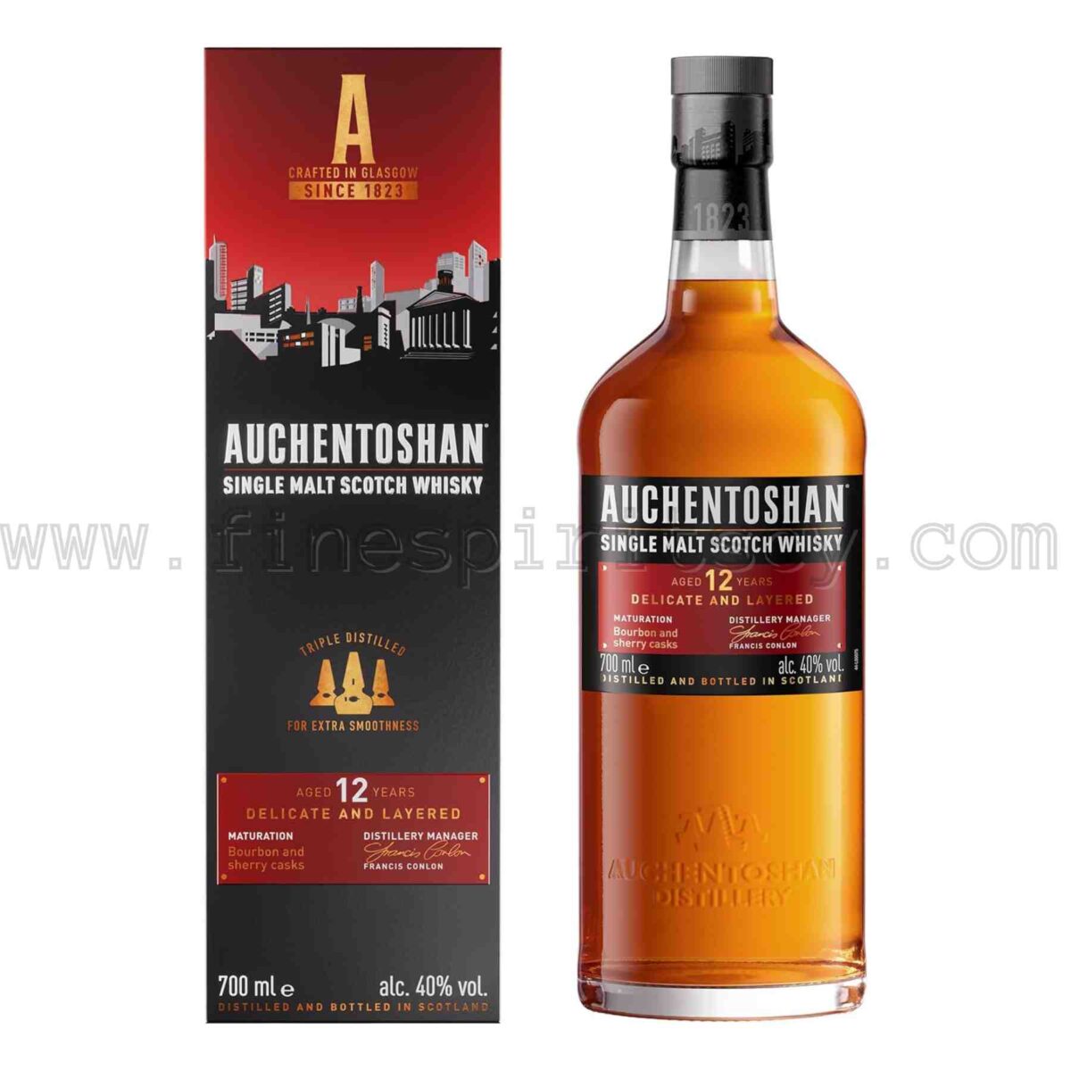 Auchentoshan 12 Year Old 700ml 70cl 0.7L