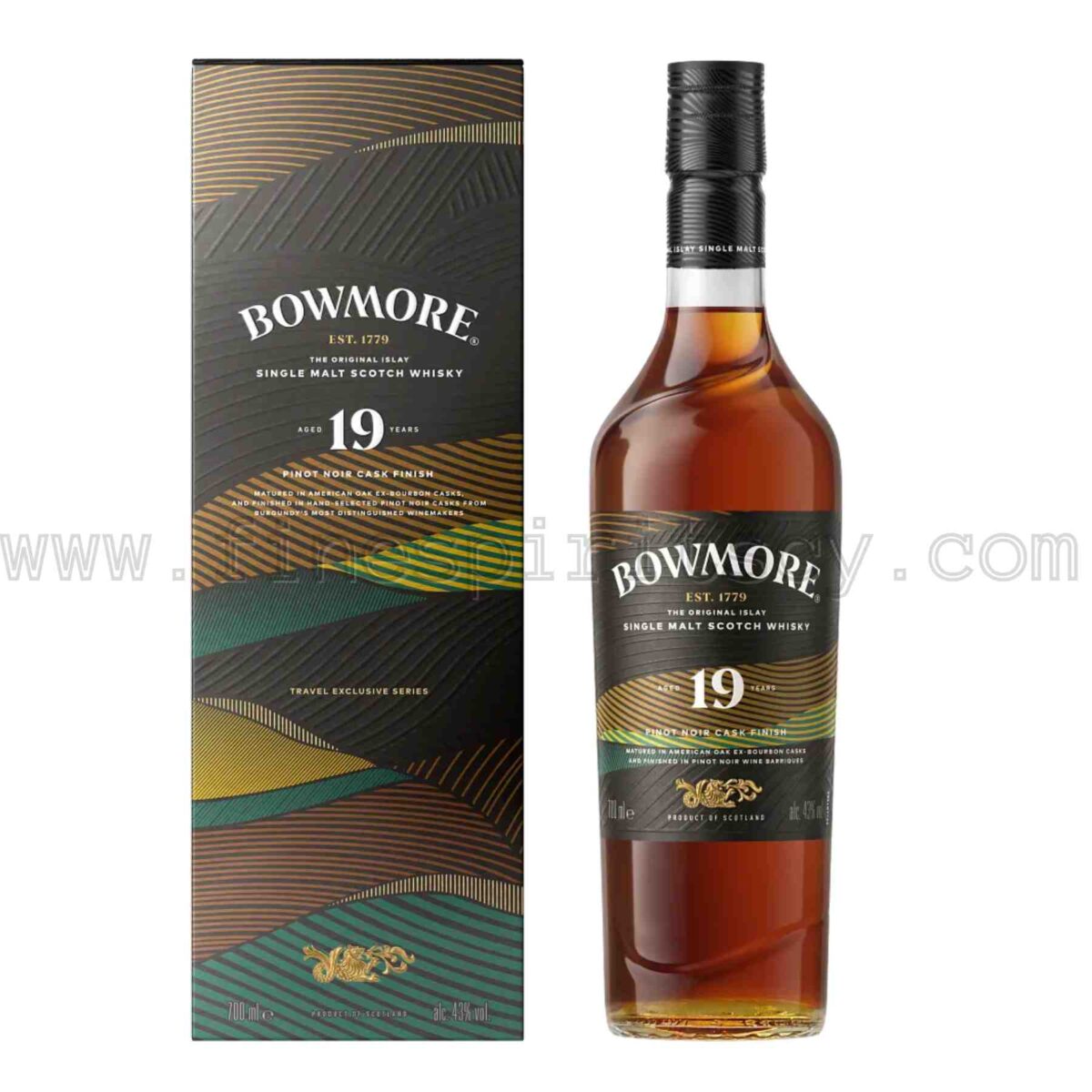 Bowmore 19 Year Old Pinot Noir Wine Cask Finish 700ml 70cl 0.7L