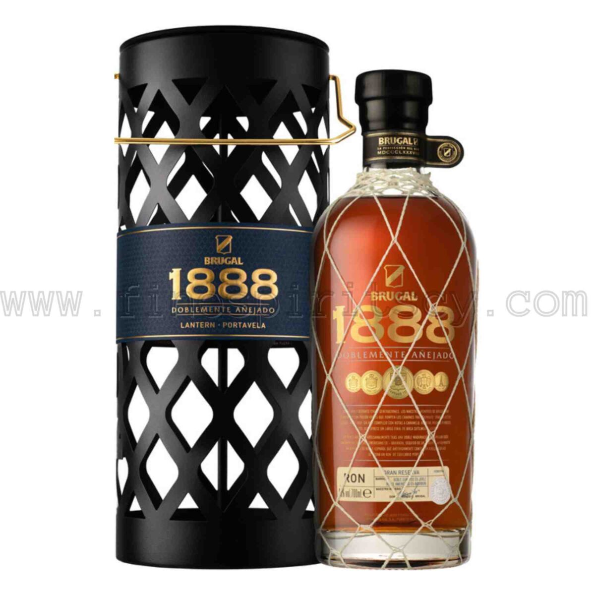 Brugal 1888 Double Aged 700ml 70cl 0.7L With Lantern Gift Box