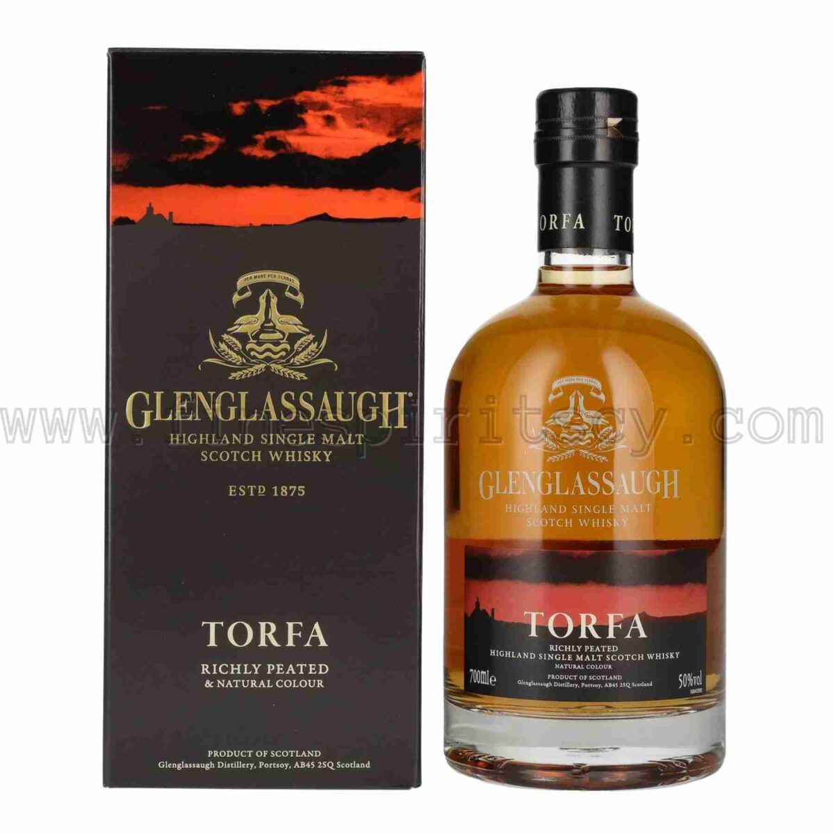 Glenglassaugh Torfa Peated Single Malt 50% 100 proof 700ml 70cl 0.7L