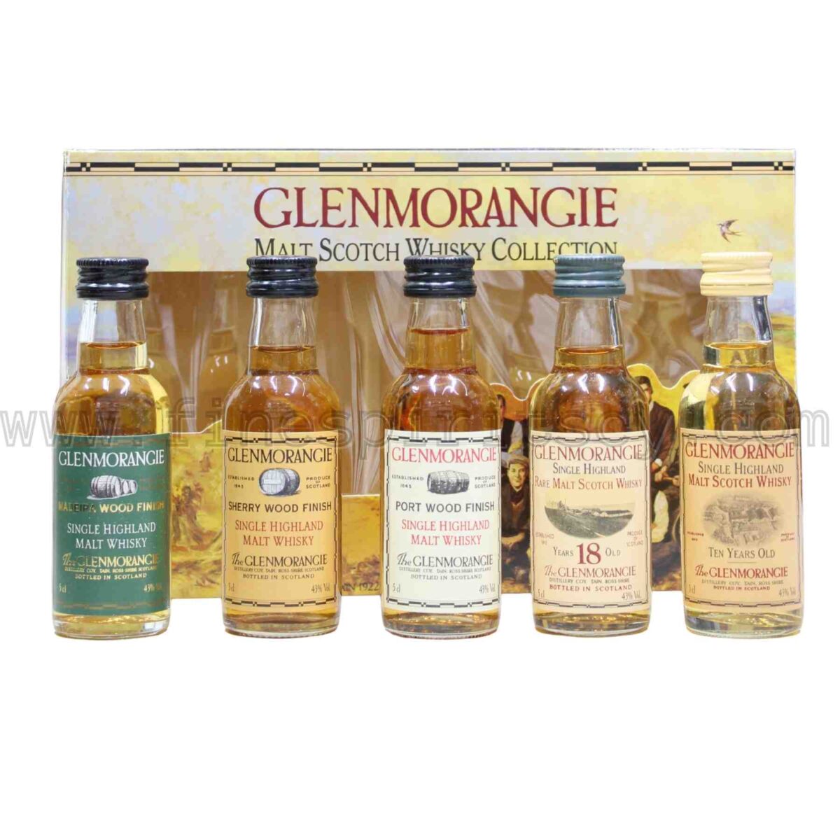 Glenmorangie Malt Scotch Whisky Tasting Collection 5 x 50ml 5cl mini miniature set