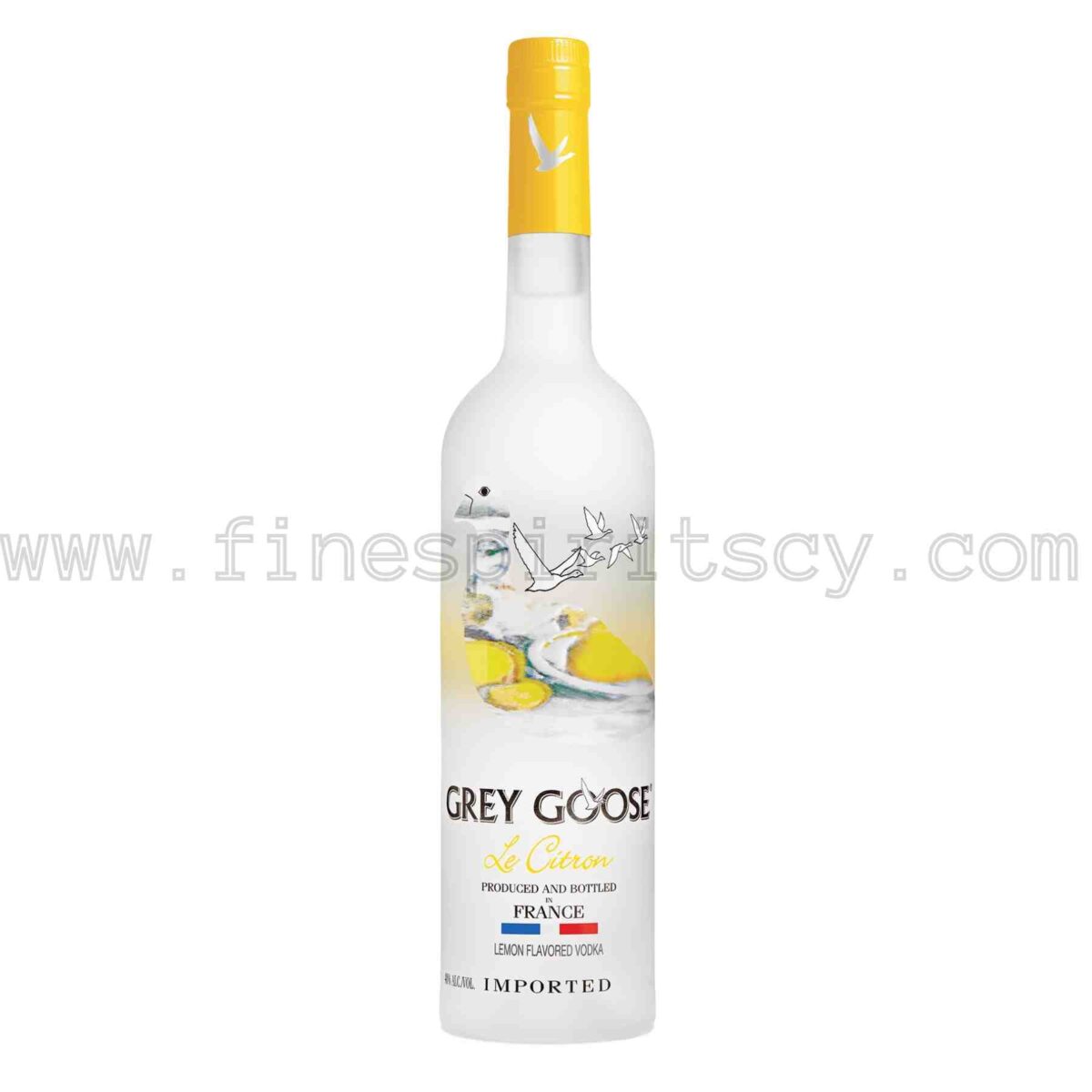 Grey Goose Le Citron Lemon Flavored Vodka 1000ml 100cl 1l liter litre