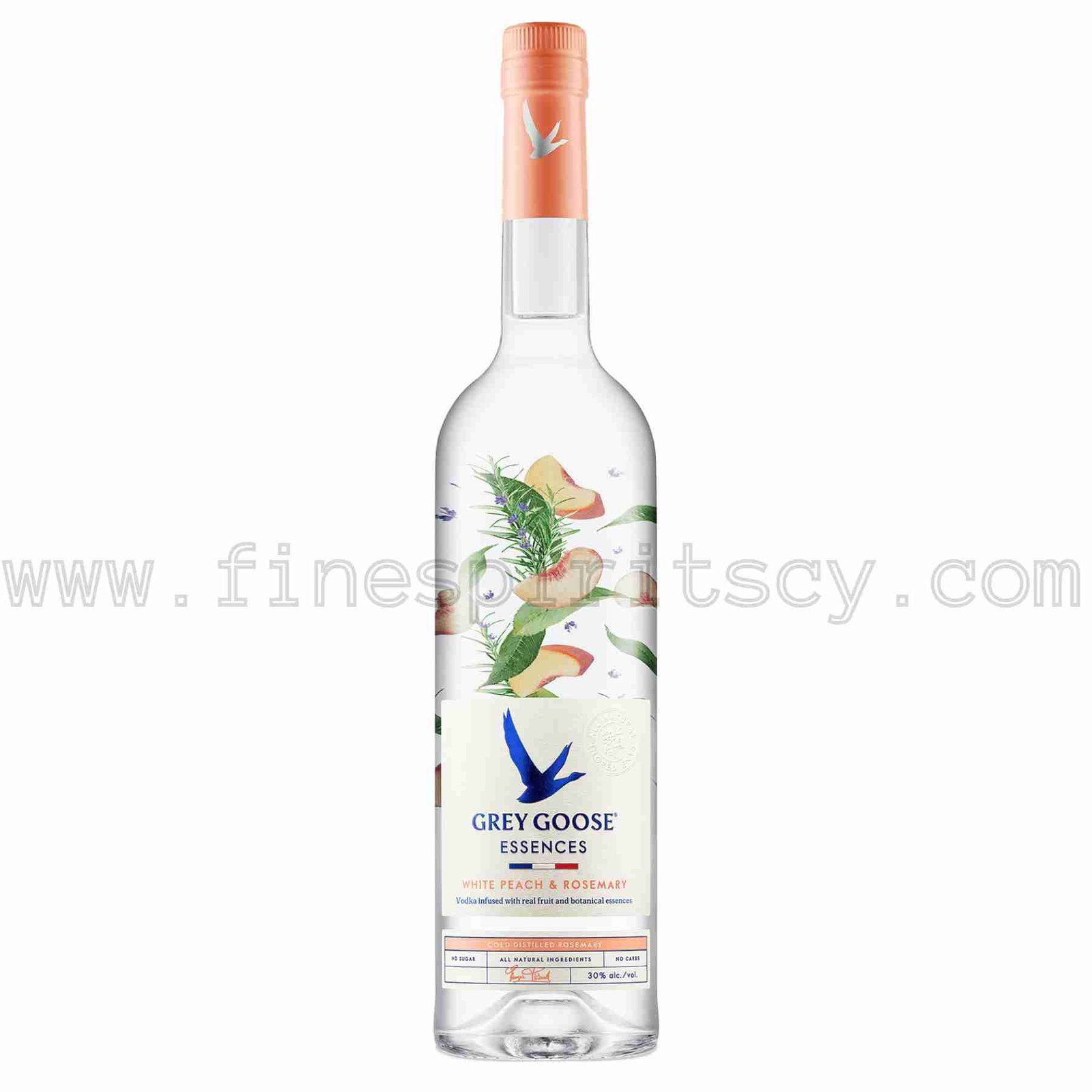 Grey Goose White Peach 700ml FSCY Grey Goose Essences White Peach & Rosemary Flavored 700ml 70cl 0.7L