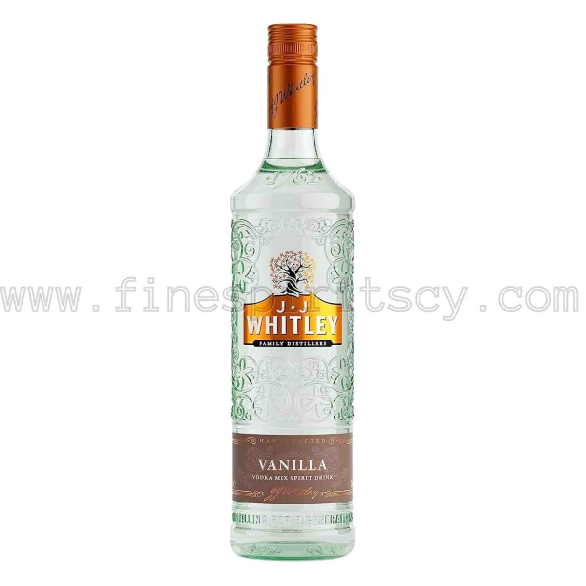 JJ Whitley Vanilla Vanilia Vodka Flavored 1000ml 100cl 1L Liter Litre Cyprus Price