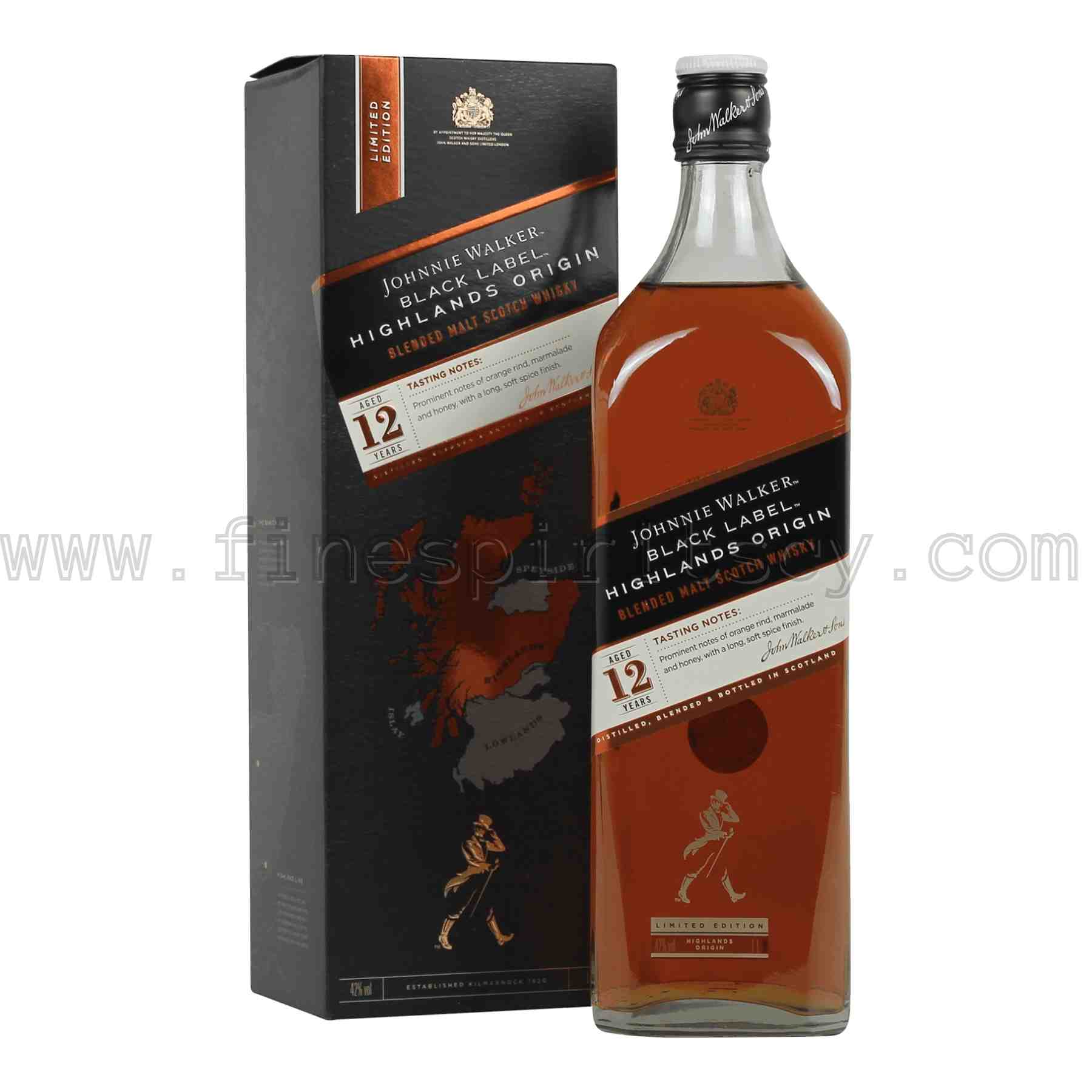JW Black Highlands FSCY Johnnie Walker Black Label Highlands Origin Series limited edition 1000ml 100cl 1l liter litre