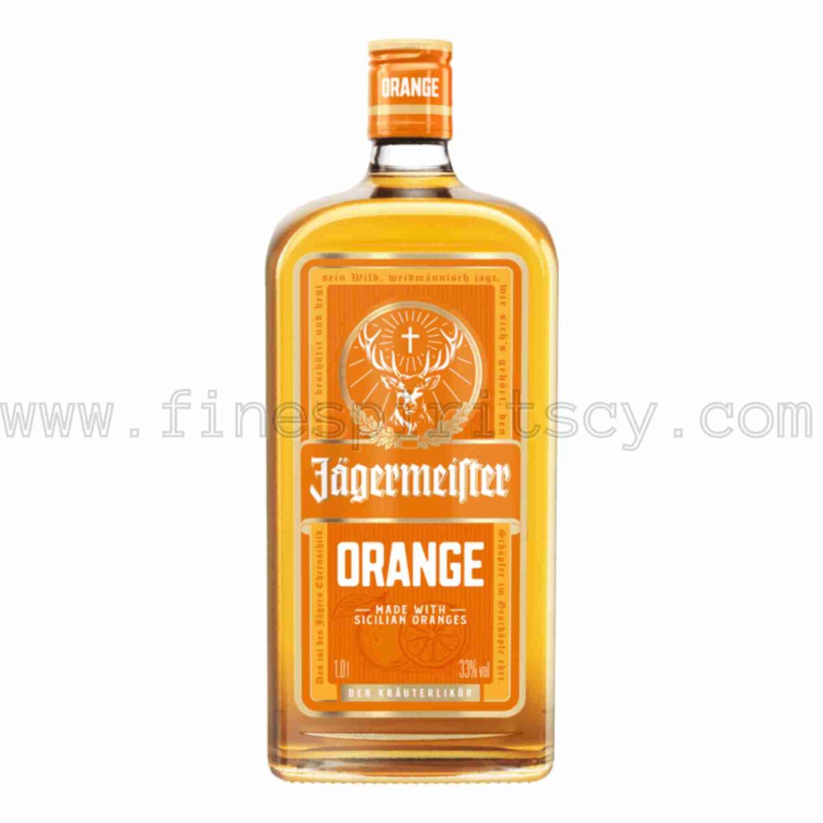 Jagermeister Orange Sicilian Flavor 1000ml 100cl 1.0L liter litre