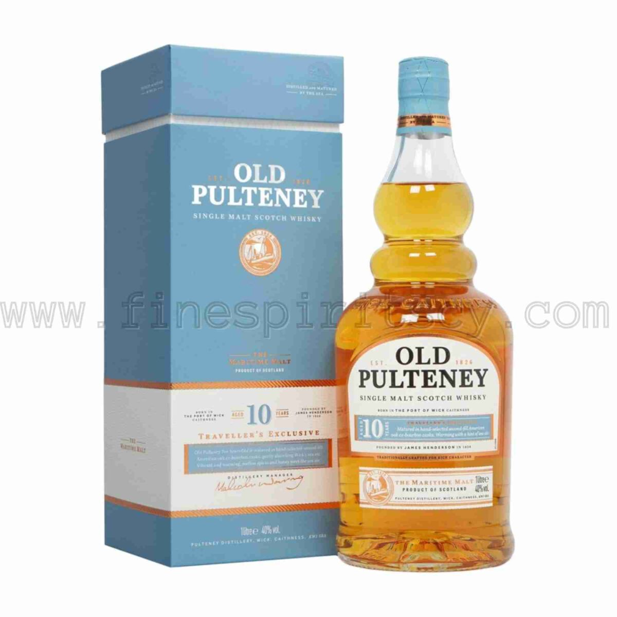 Old Pulteney 10 Year Old Traveller's Exclusive 1000ml 100cl 1l liter litre