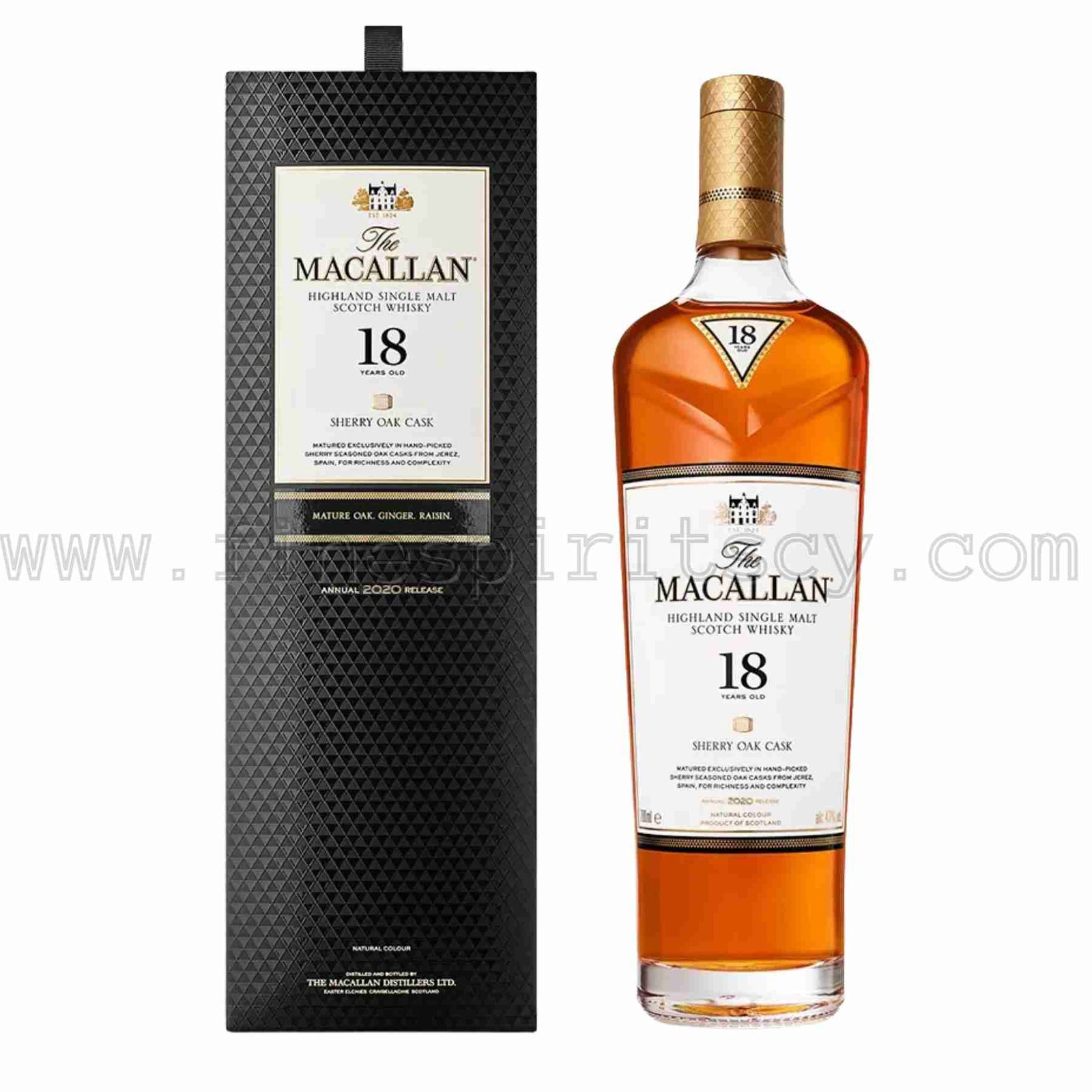 Macallan 18 Sherry 2020 FSCY The Macallan 18 Year Old Sherry Oak Cask 700ml 70cl 0.7L 2020 Limited Release