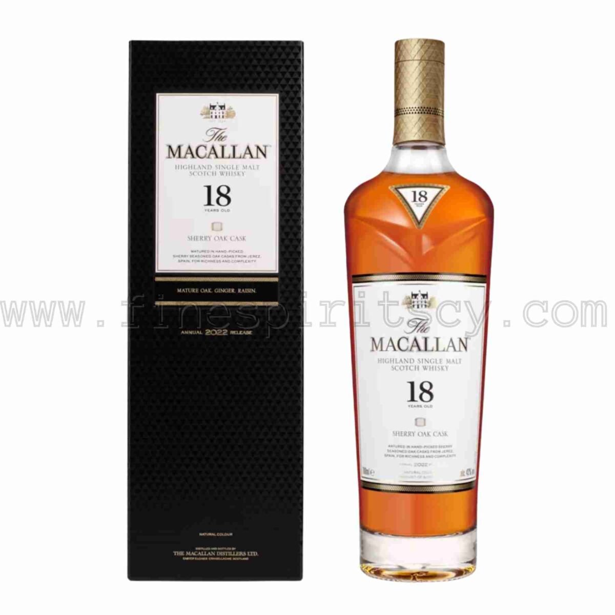 The Macallan 18 Year Old Sherry Oak Cask 700ml 70cl 0.7L 2022 Limited Release