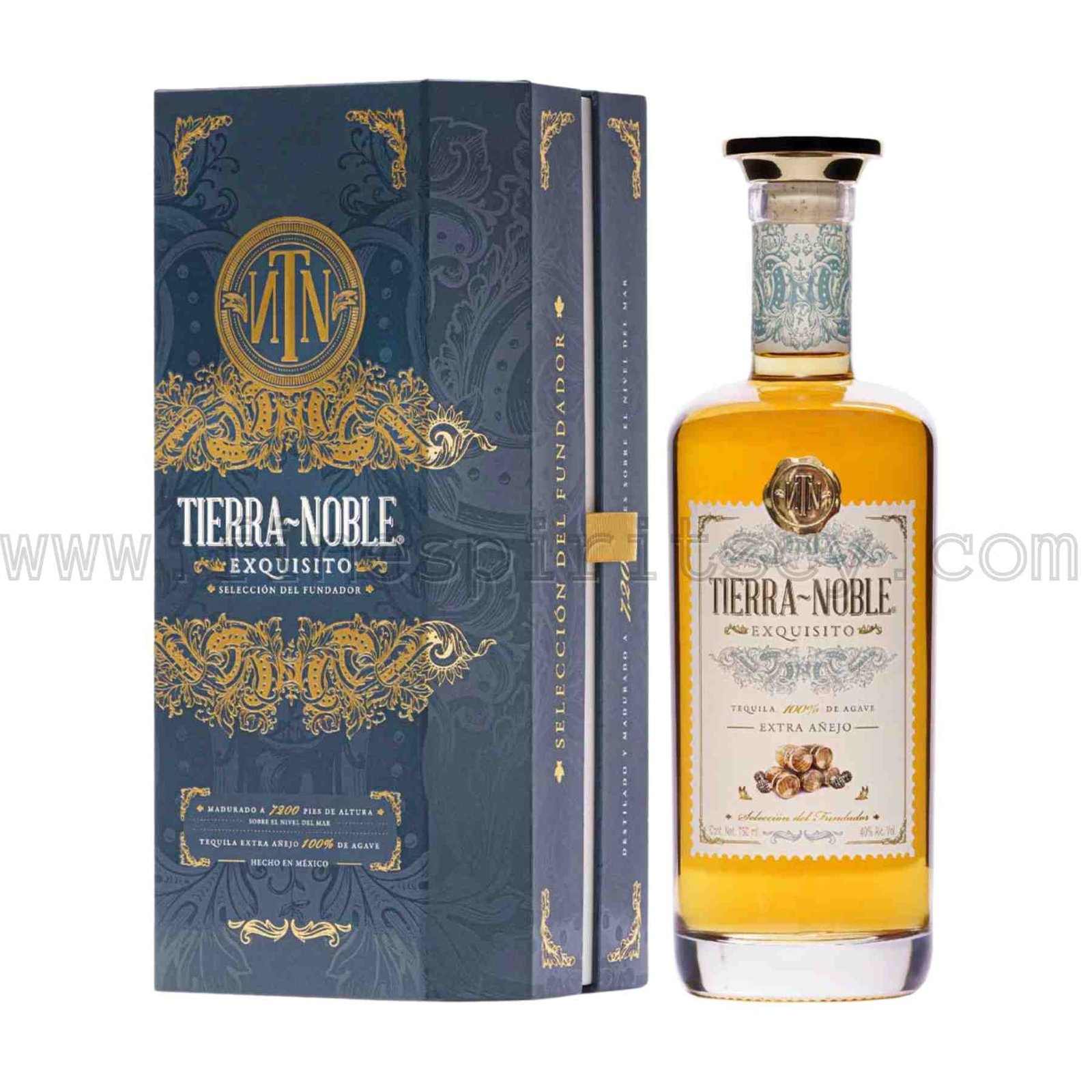 Tierra Noble Exquisito FSCY Tierra Noble Exquisito Tequila extra anejo Triple Distilled 700ml 70cl 0.7L