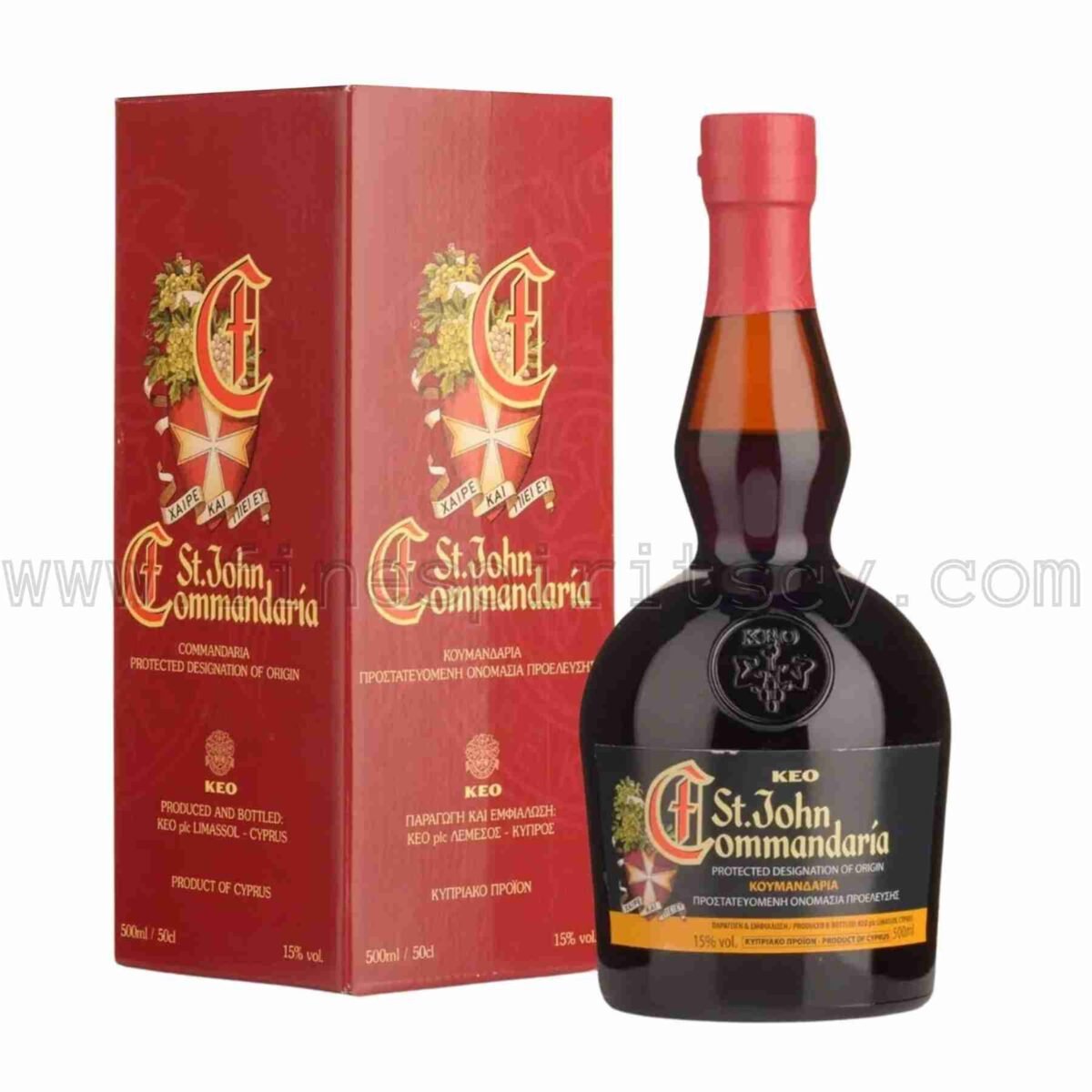 Keo St. John Commandaria Cypriot Saint 500ml 50cl 0.5L half liter litre Luxury Carton Box
