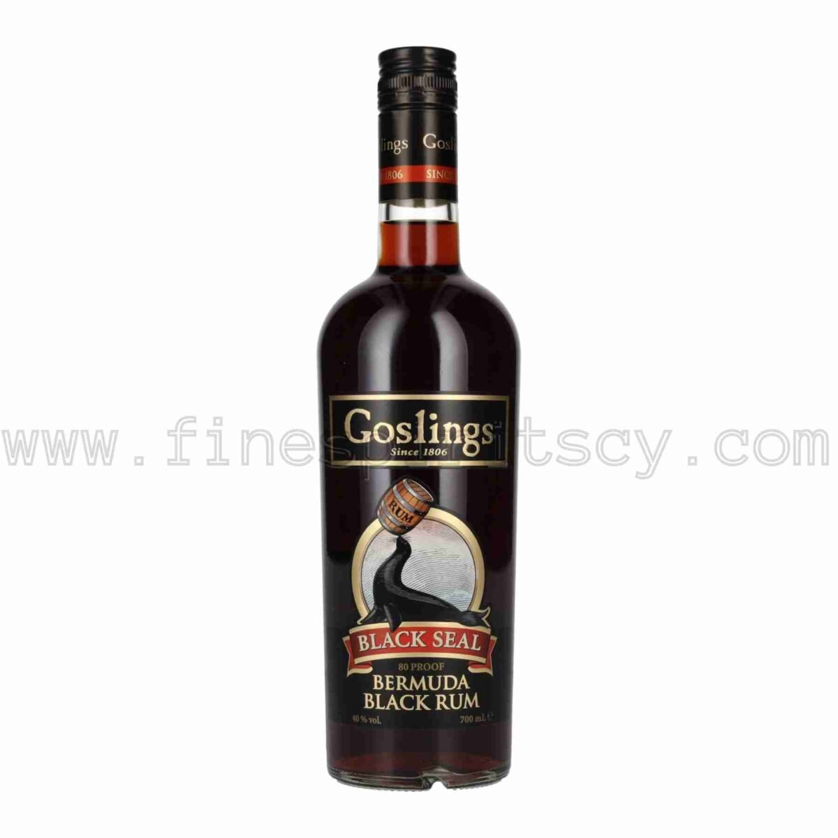 goslings black seal 80 Proof Rum 700ml 70cl 0.7L