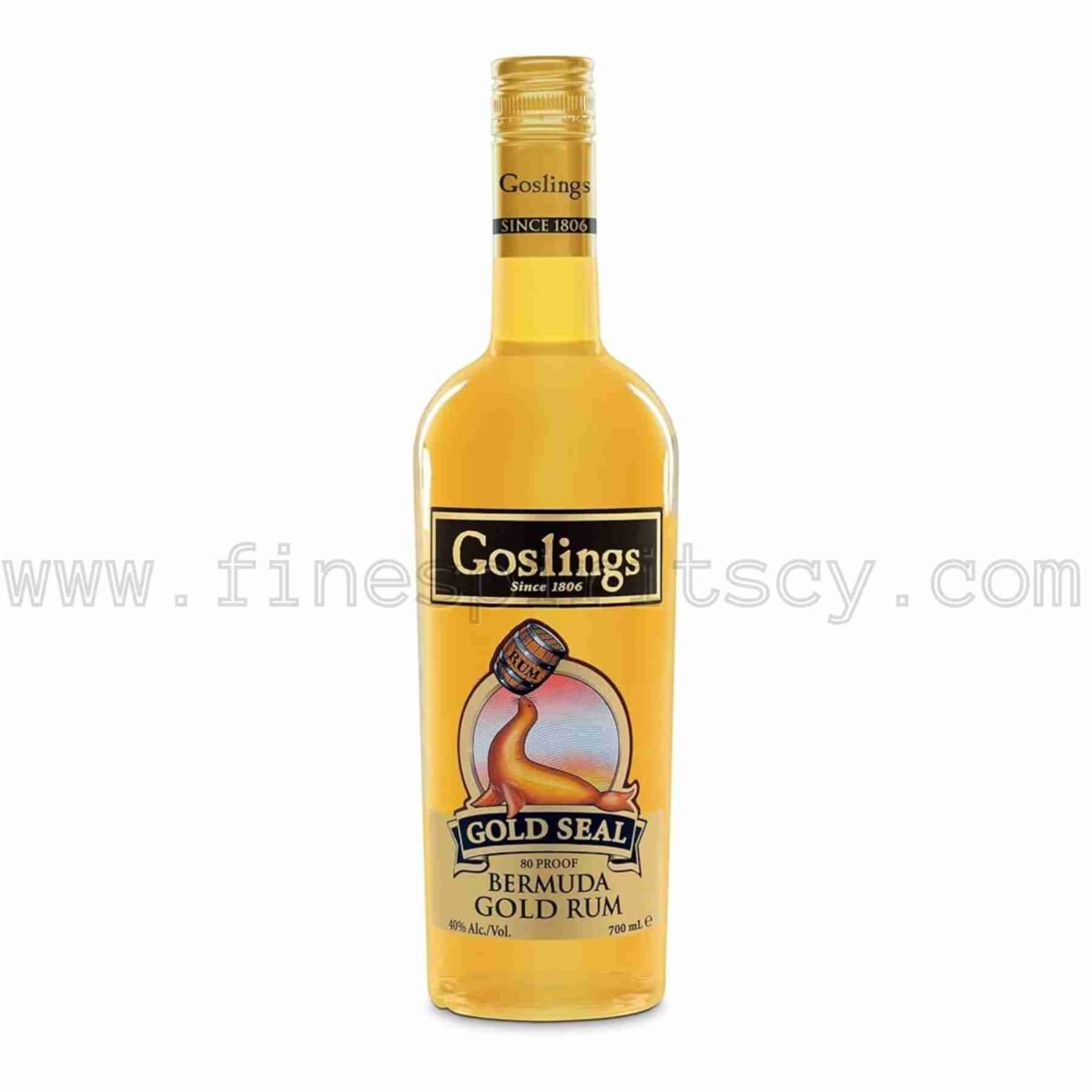 goslings gold seal 80 Proof Rum 700ml 70cl 0.7L