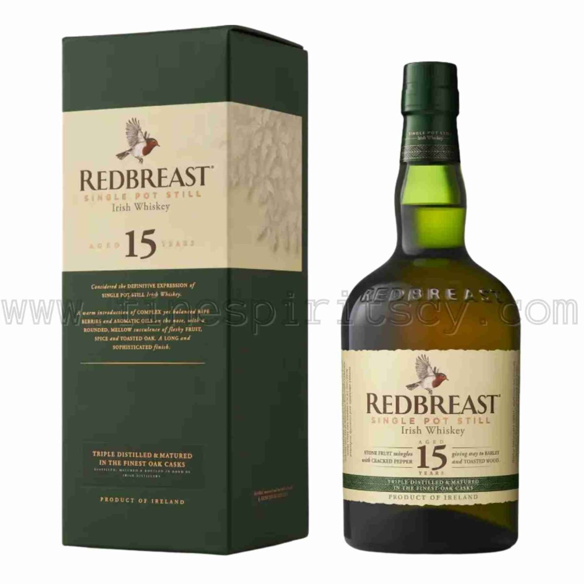 Redbreast 15 Year Old Irish Pot Still Single 70cl 0.7L 700ml