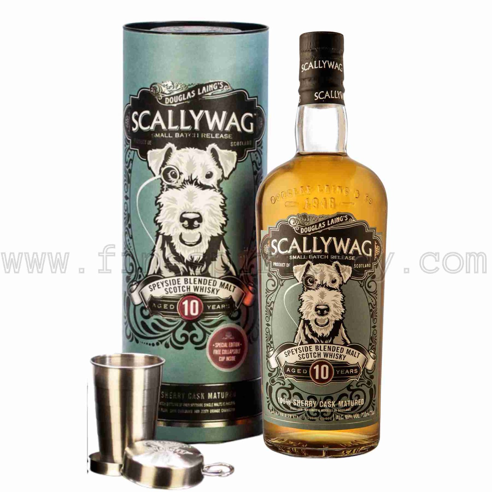 Scallywag 10Y + Cup FSCY Douglas Laing Scallywag 10 Year Old with collapsible cup Blended Scotch 700ml 70cl 0.7L