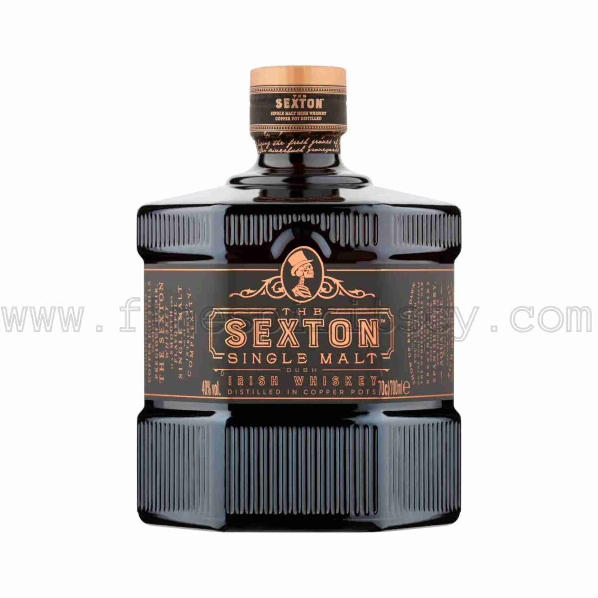 Sexton Irish Single Malt Whisky Copper Pot 1000ml 100cl 1L litre liter