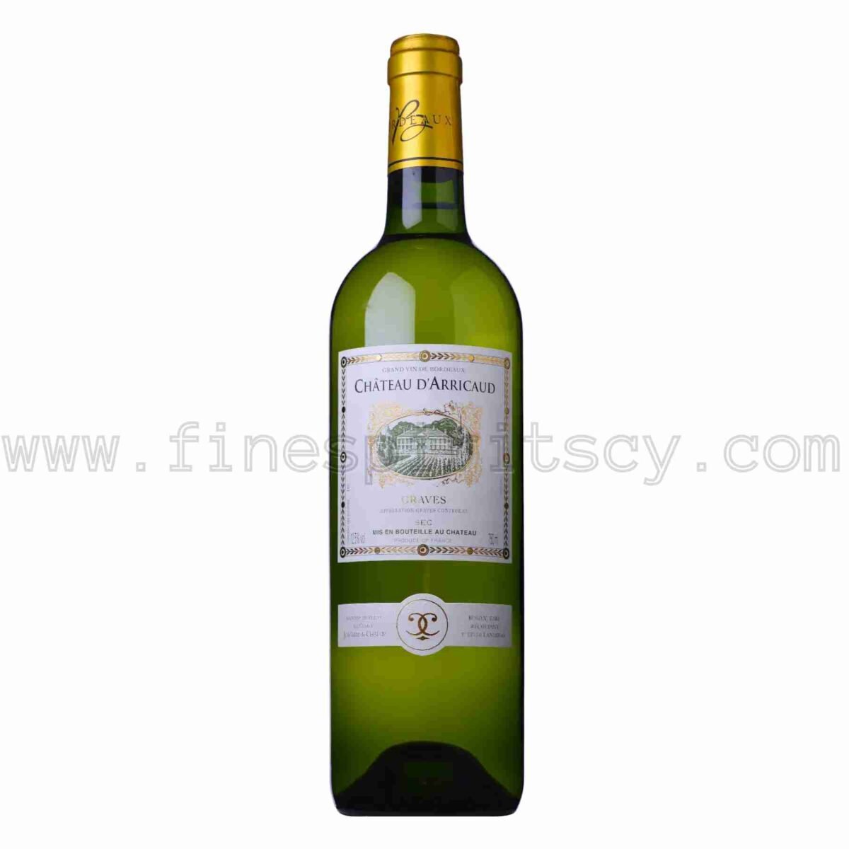Château D’Arricaud Graves Blanc White 750ml 75cl 0.75L