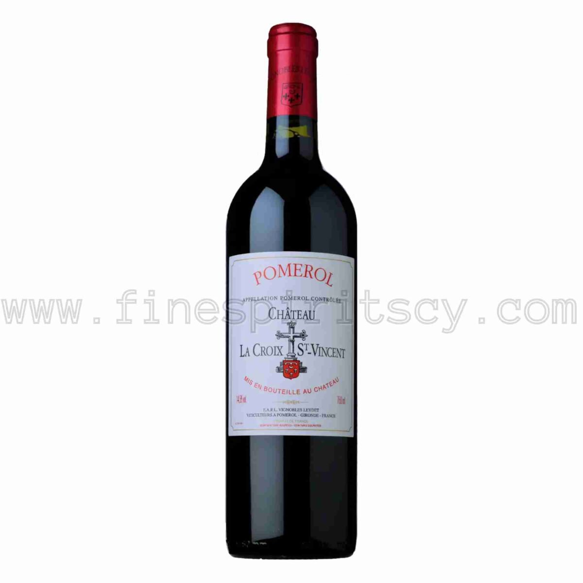 Chateau La Croix St-Vincent Pomerol 750ml 75cl 0.75L Grand Vin De Bordeaux