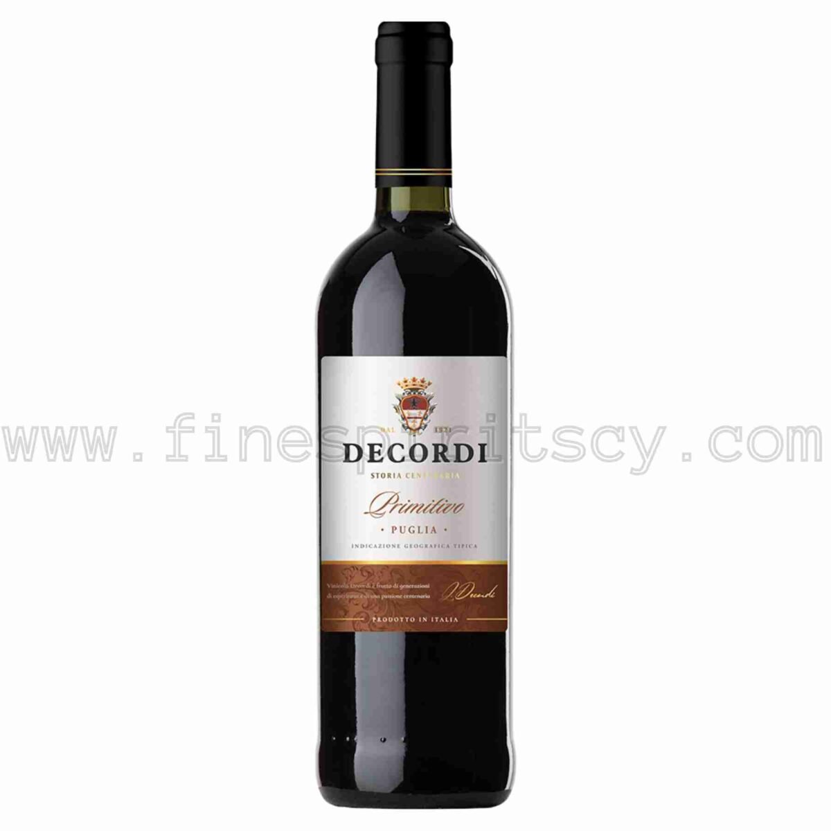 Decordi Primitivo Puglia IGT Italian 750ml 75cl 0.75L