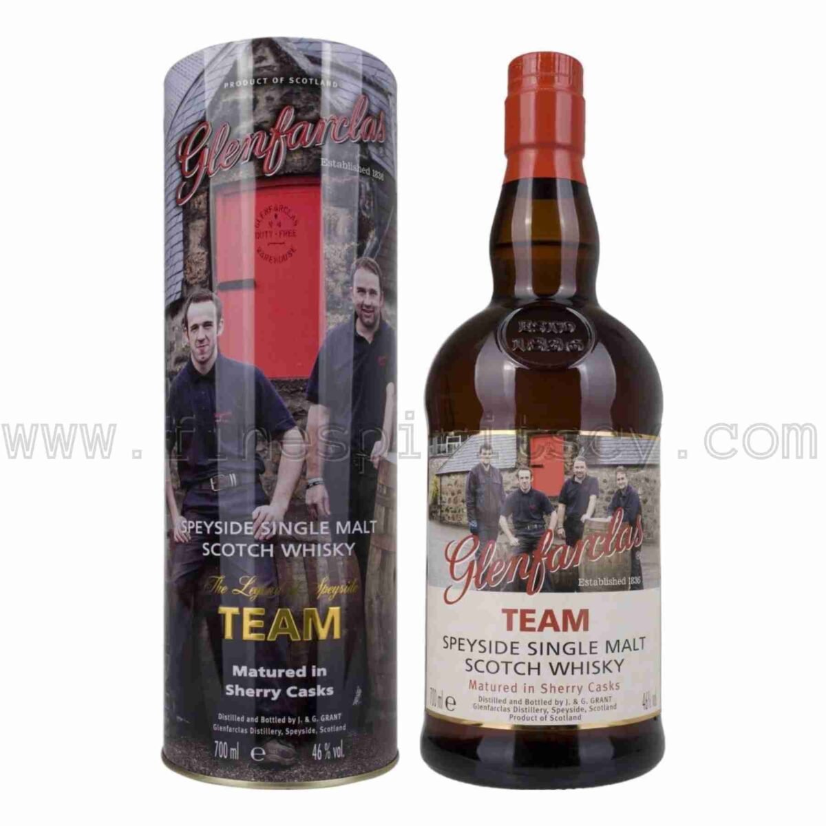 Glenfarclas Team – The Legend of Speyside series trilogy 700ml 70cl 0.7L