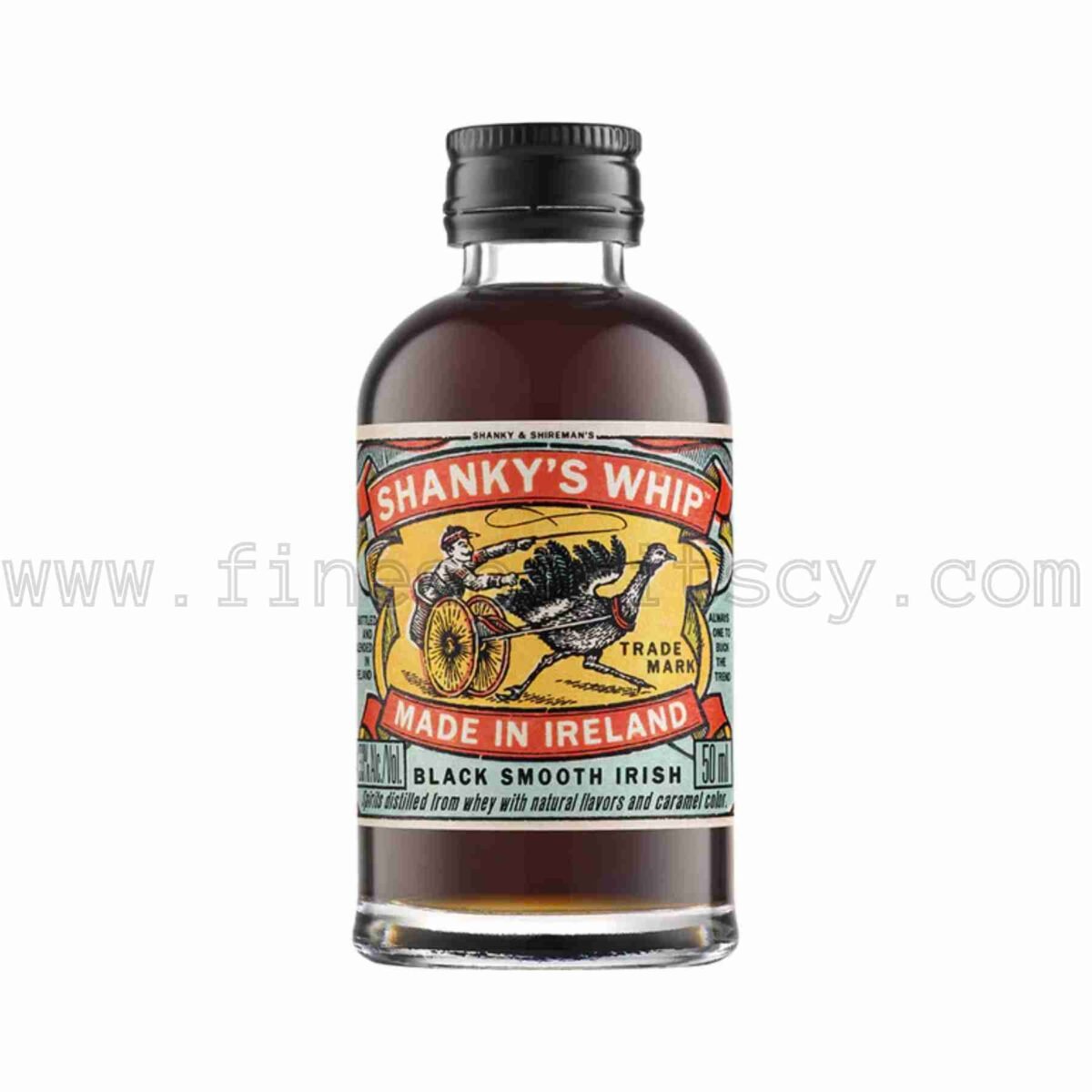 Shanky's Whip Whiskey Liqueur Blend Irish 50ml 5cl 0.05L mini miniature