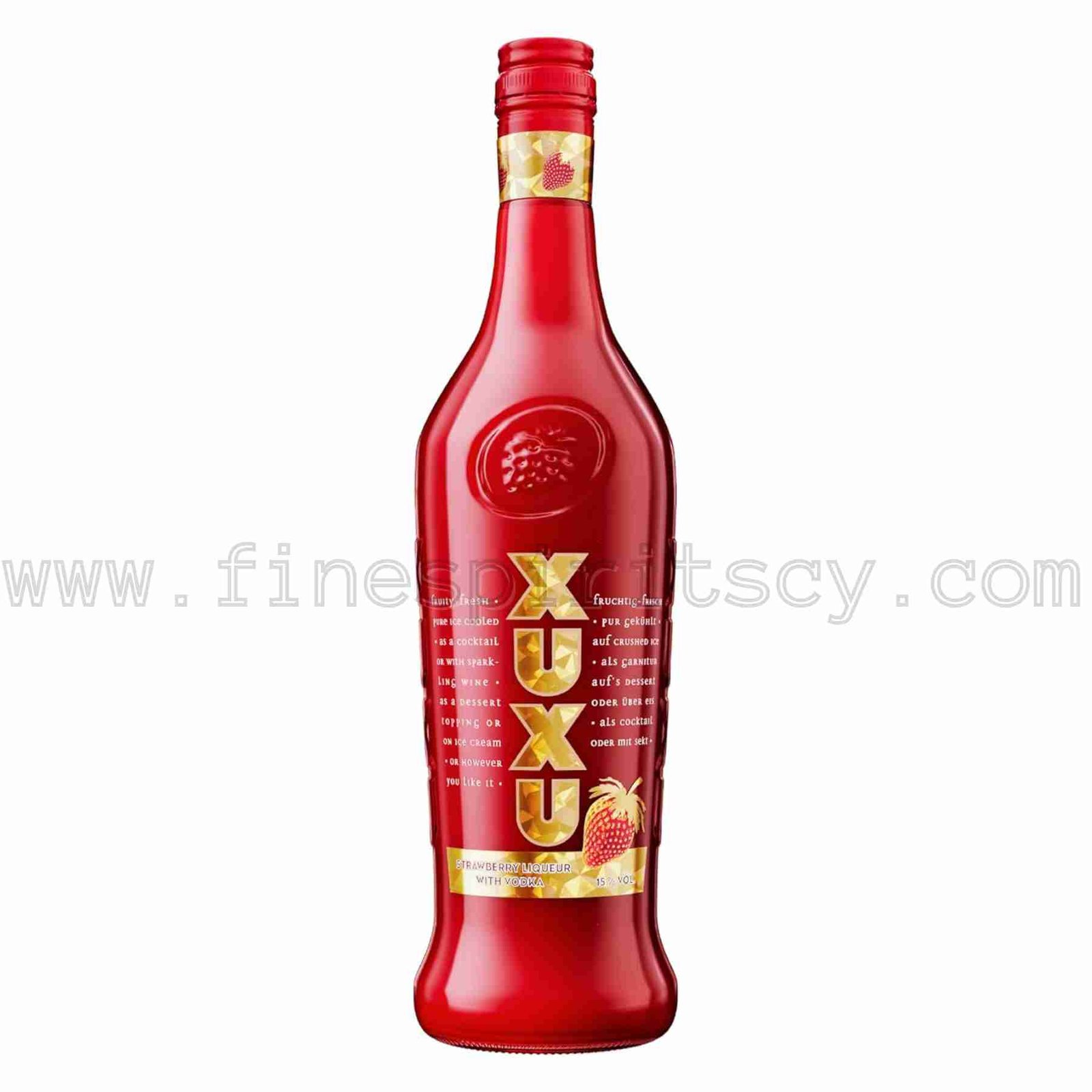 Xuxu 1L FSCY XUXU Strawberry with Vodka Liqueur 1000ml 100cl 1L half litre liter