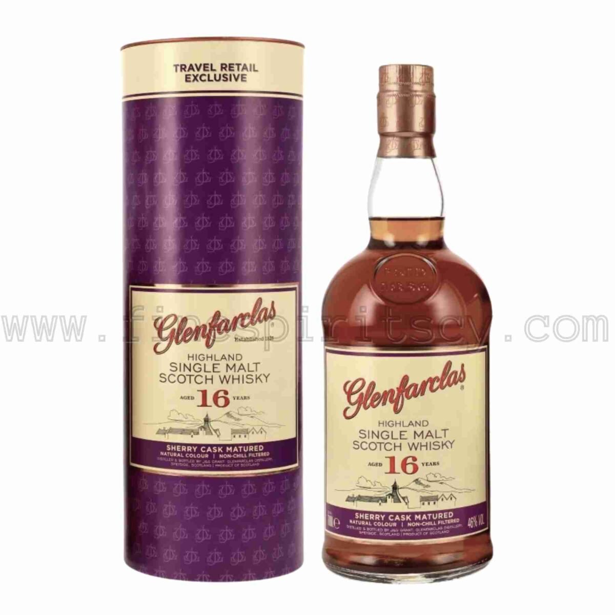 Glenfarclas 16 Year Old Sherry Cask Matured Travel Retail Exclusive 700ml 70cl 0.7L