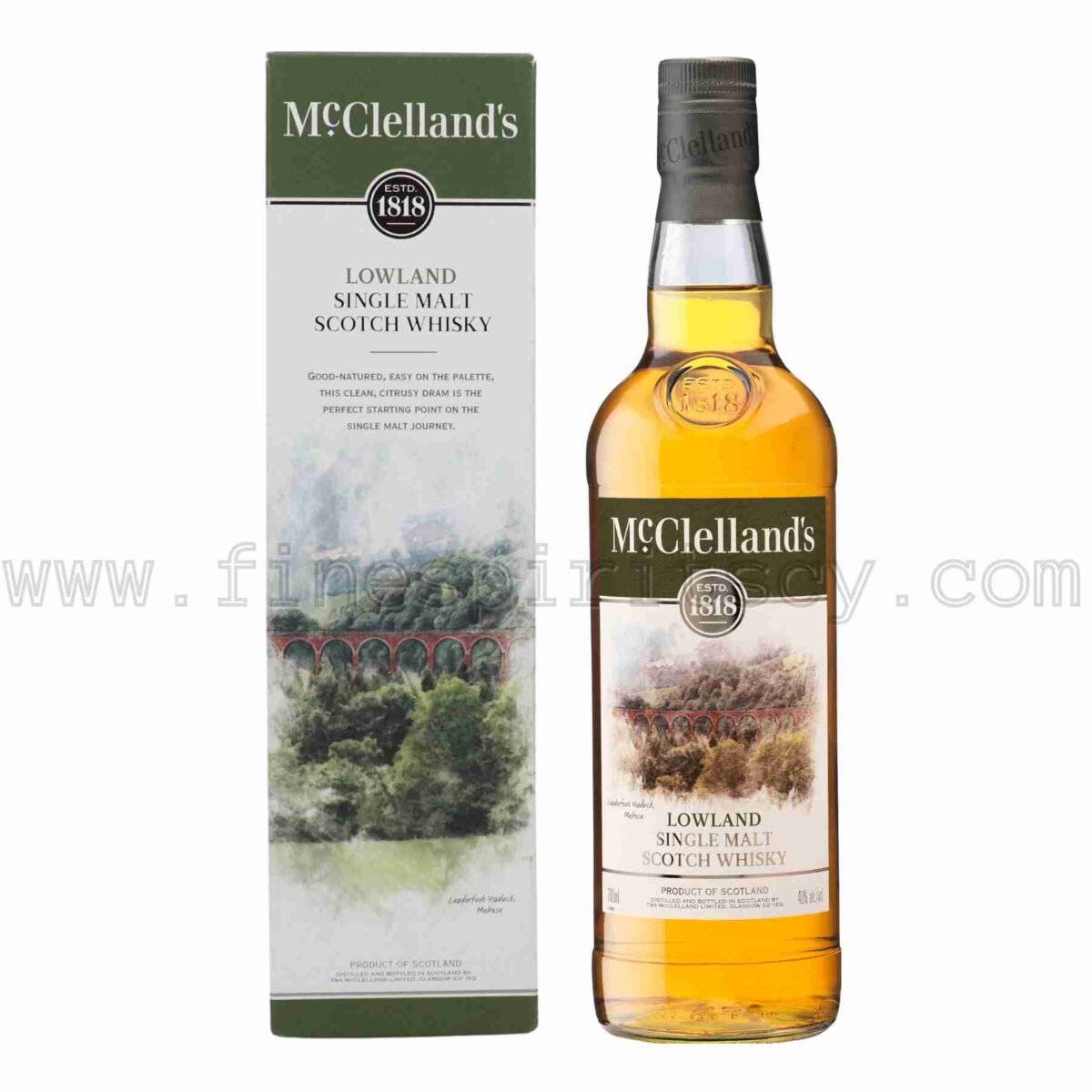 McClellands Lowlands 700ml 70cl 0.7L Lowland Scotch