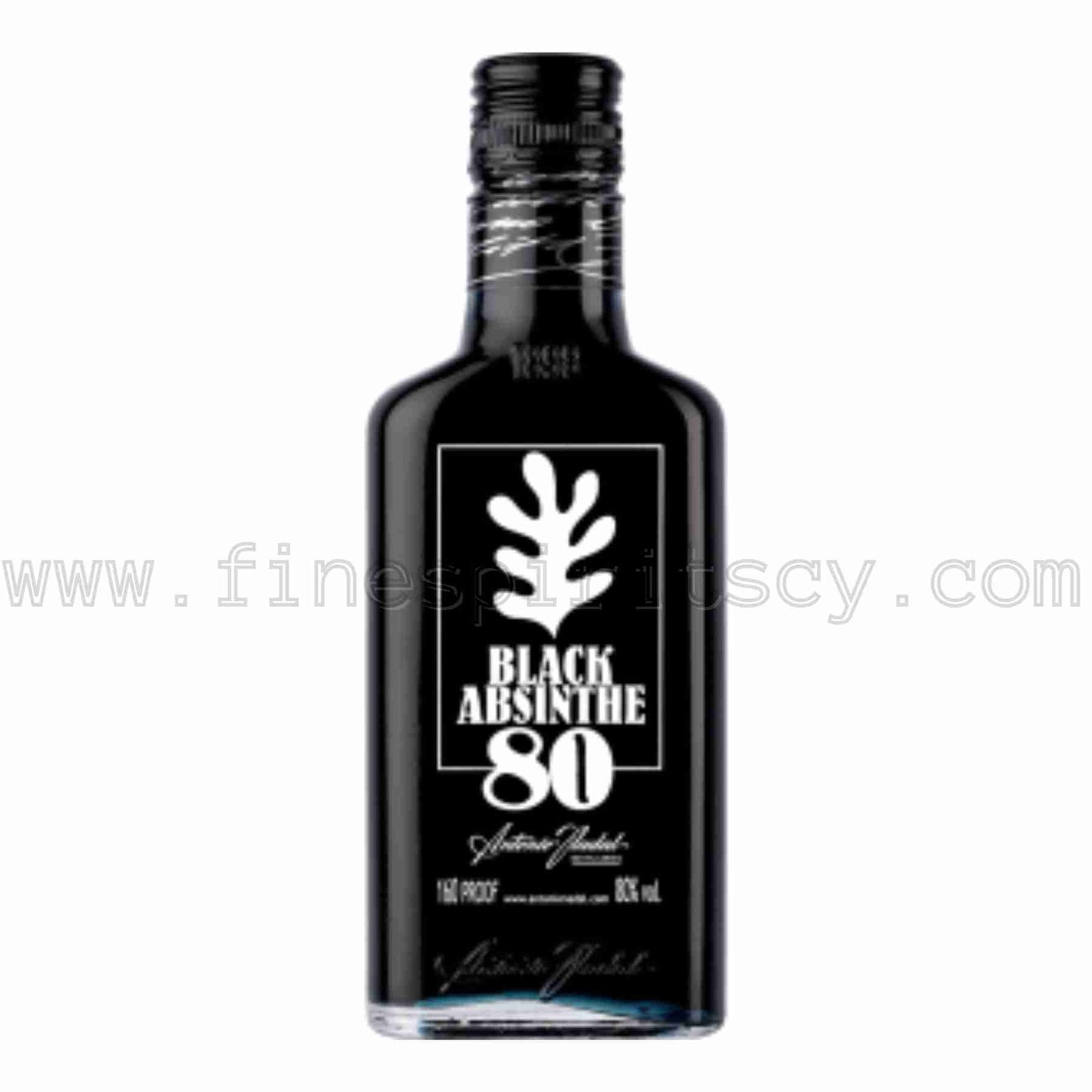 Absinthe Black 200ml FSCY Absinthe 80 Black Nadal 200ml 20cl 0.2L quarter size flask