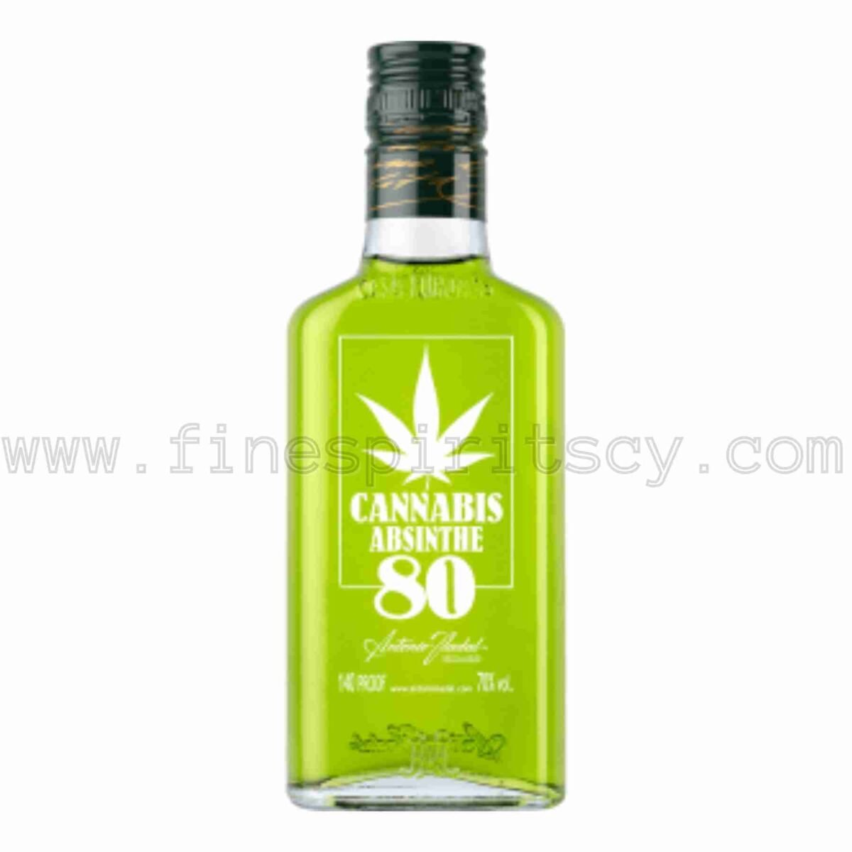 Absinthe 80 Cannabis Nadal 200ml 20cl 0.2L quarter size flask