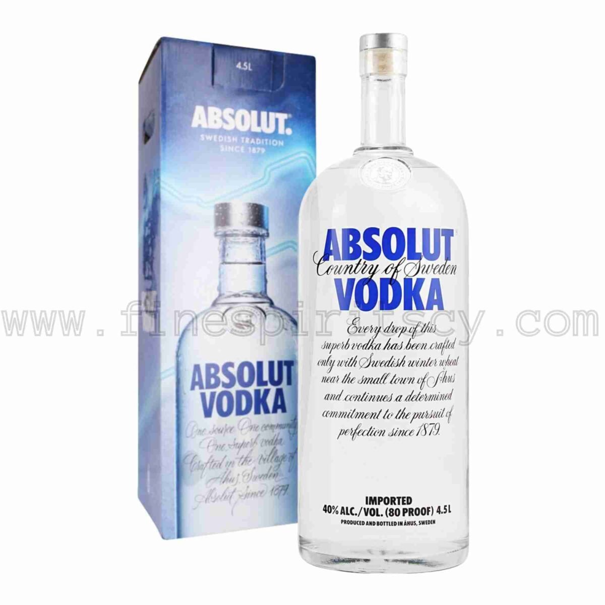 Absolut Vodka Big Bottle 4500ml 450cl 4.5L