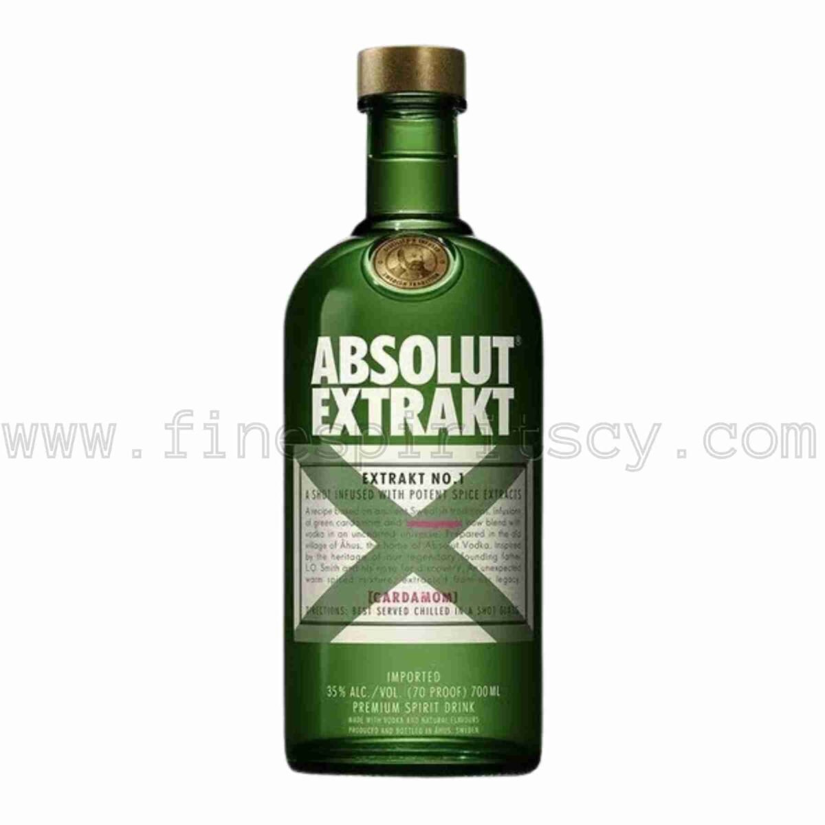 Absolut Extrakt Extract 700ml 70cl 0.7L first release 2017