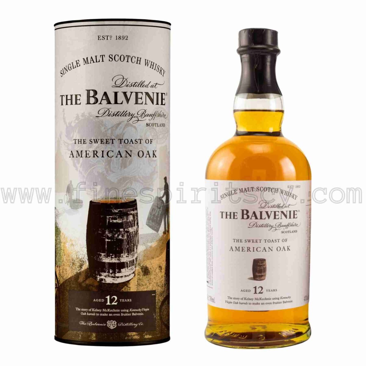 The Balvenie 12 Year Old Sweet Toast of American Oak Stories 700ml 70cl 0.7L