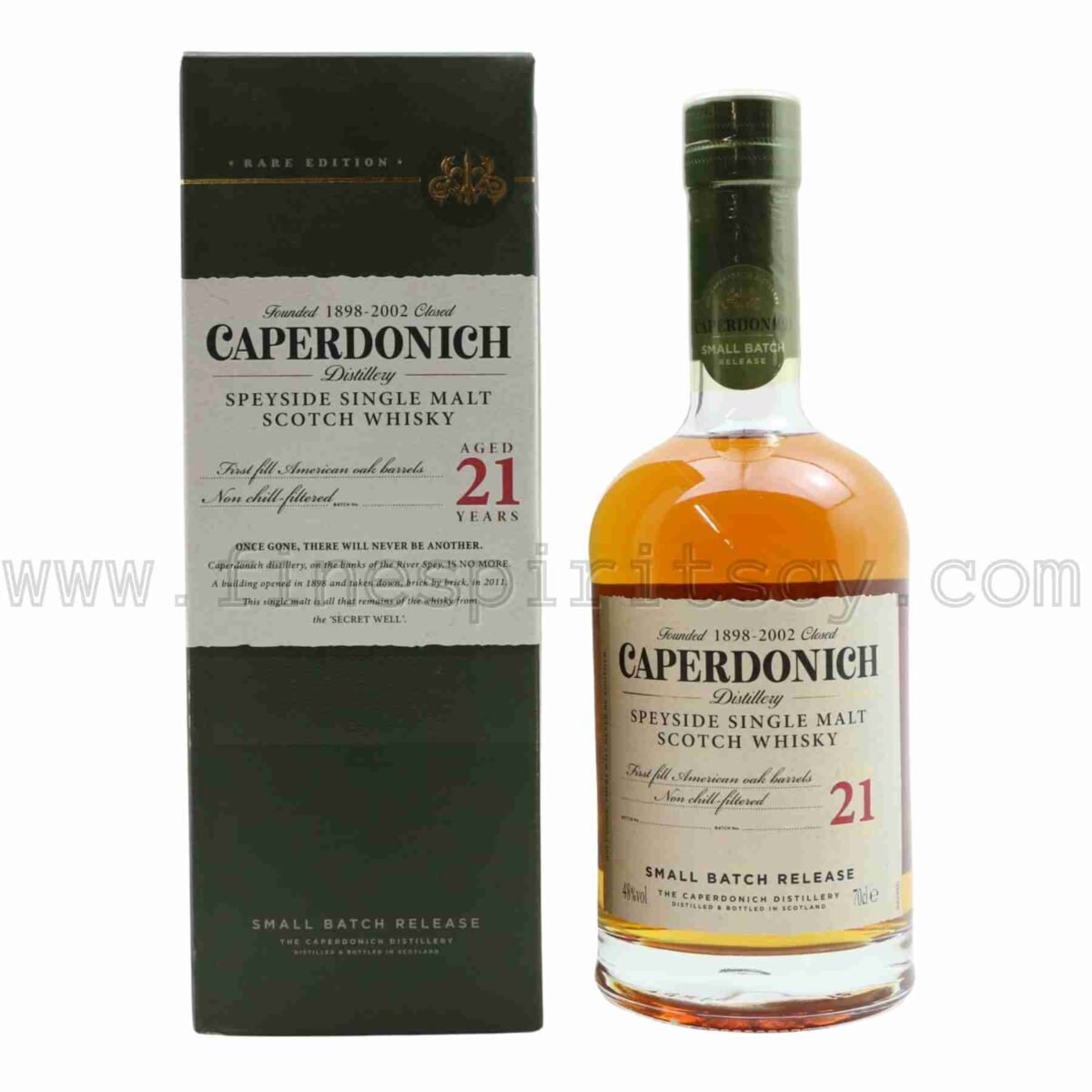 Caperdonich 21 Year Old Unpeated 700ml 70cl 0.7L