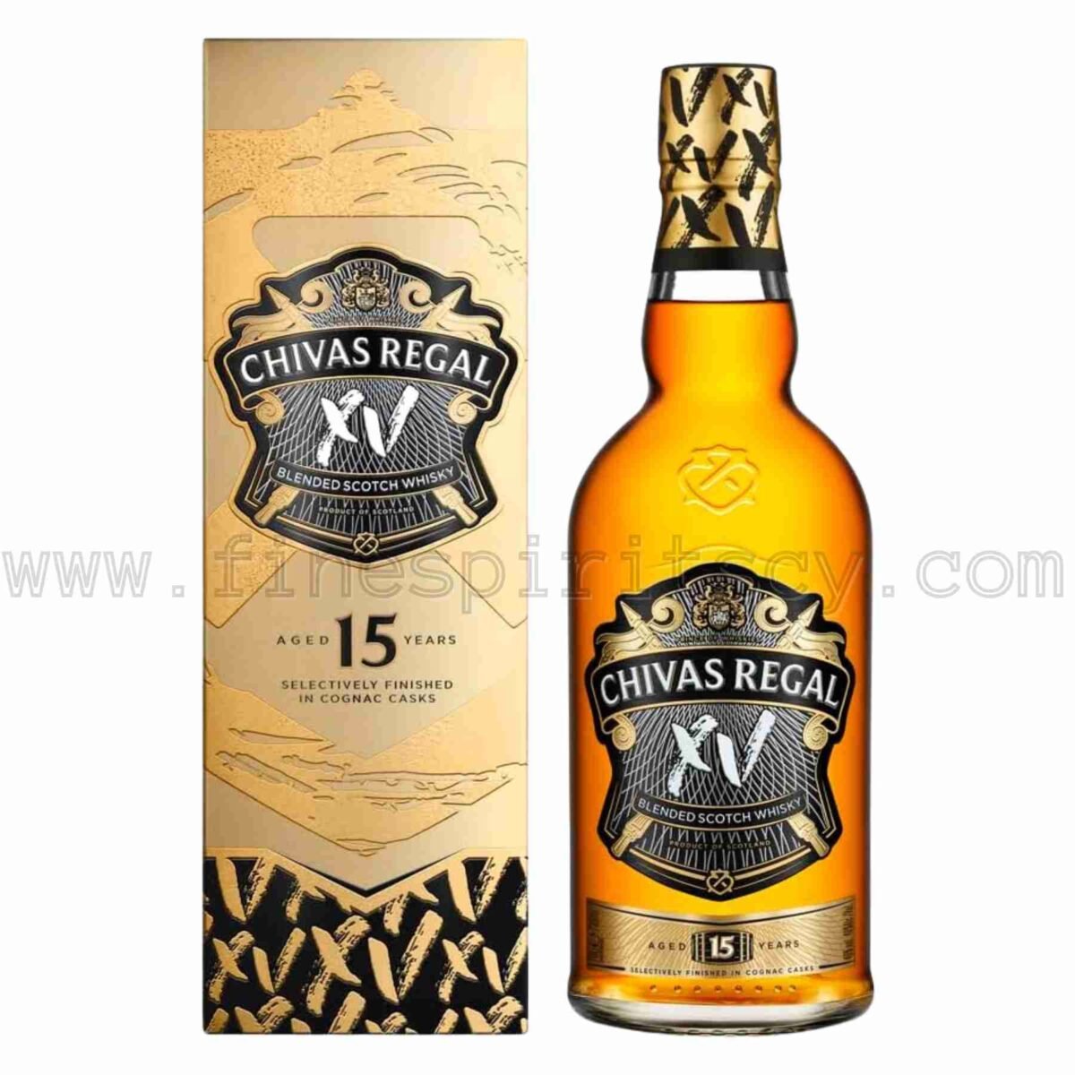 Chivas Regal 15 Year Old XV Cognac Cask 1000ml 100cl 1l liter litre