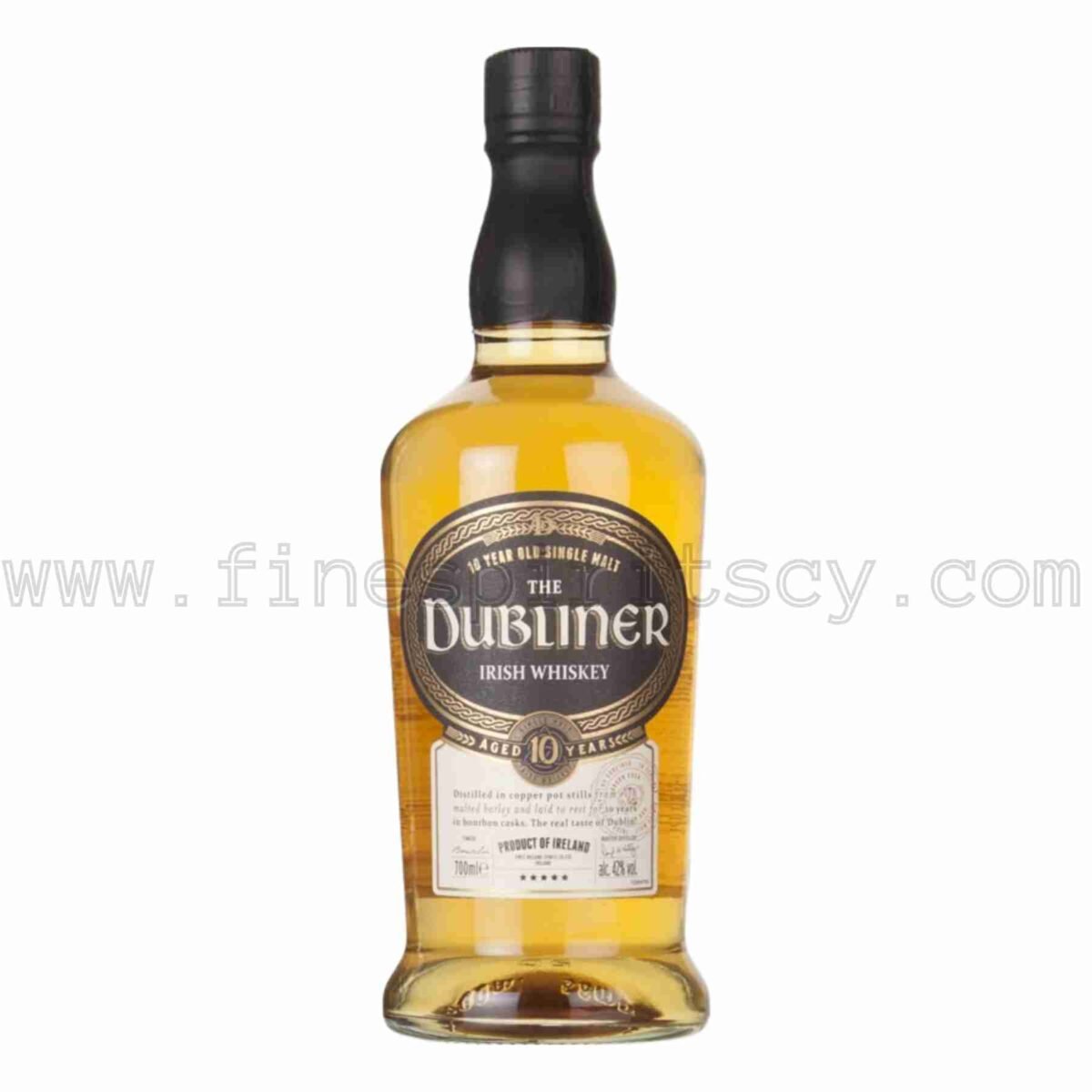 Dubliner 10 Year Old Irish Single Malt 1000ml 100cl 1l liter litre