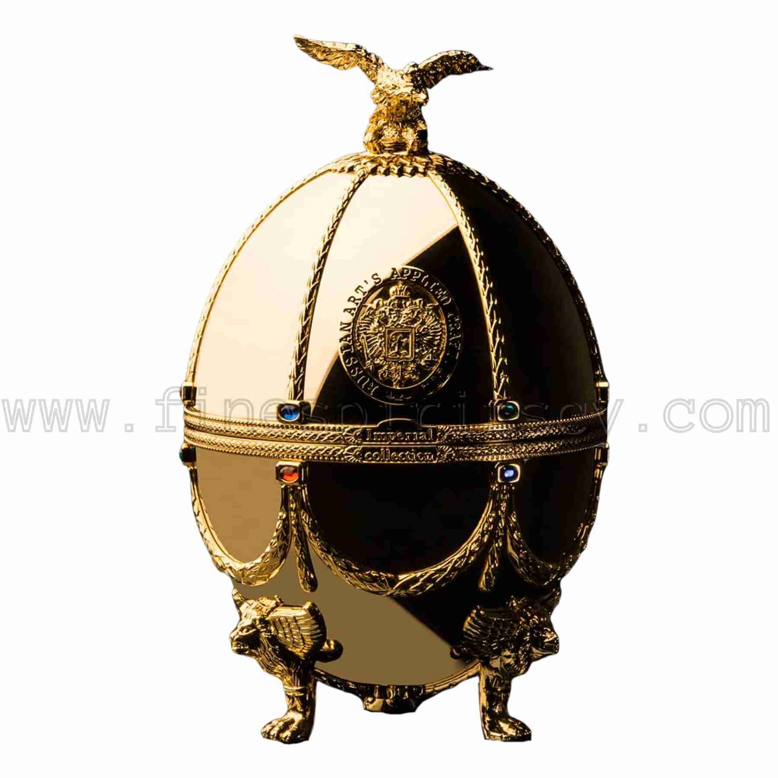 Faberge Golden FSCY Imperial Collection Faberge Egg Carafe Golden Colour