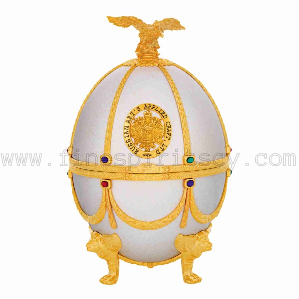 Imperial Collection Faberge Egg Carafe Pearl