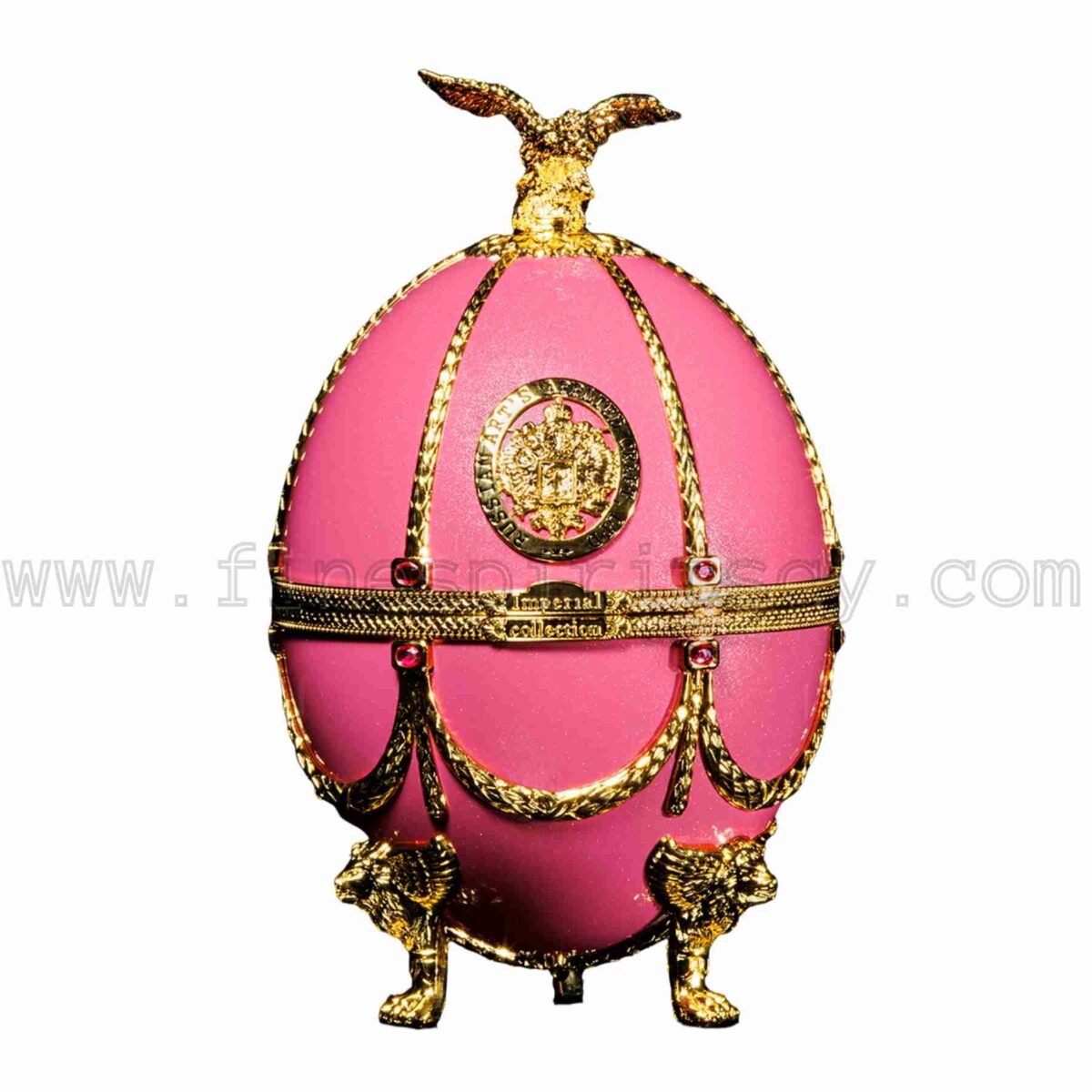 Imperial Collection Faberge Egg Carafe Shocking Pink