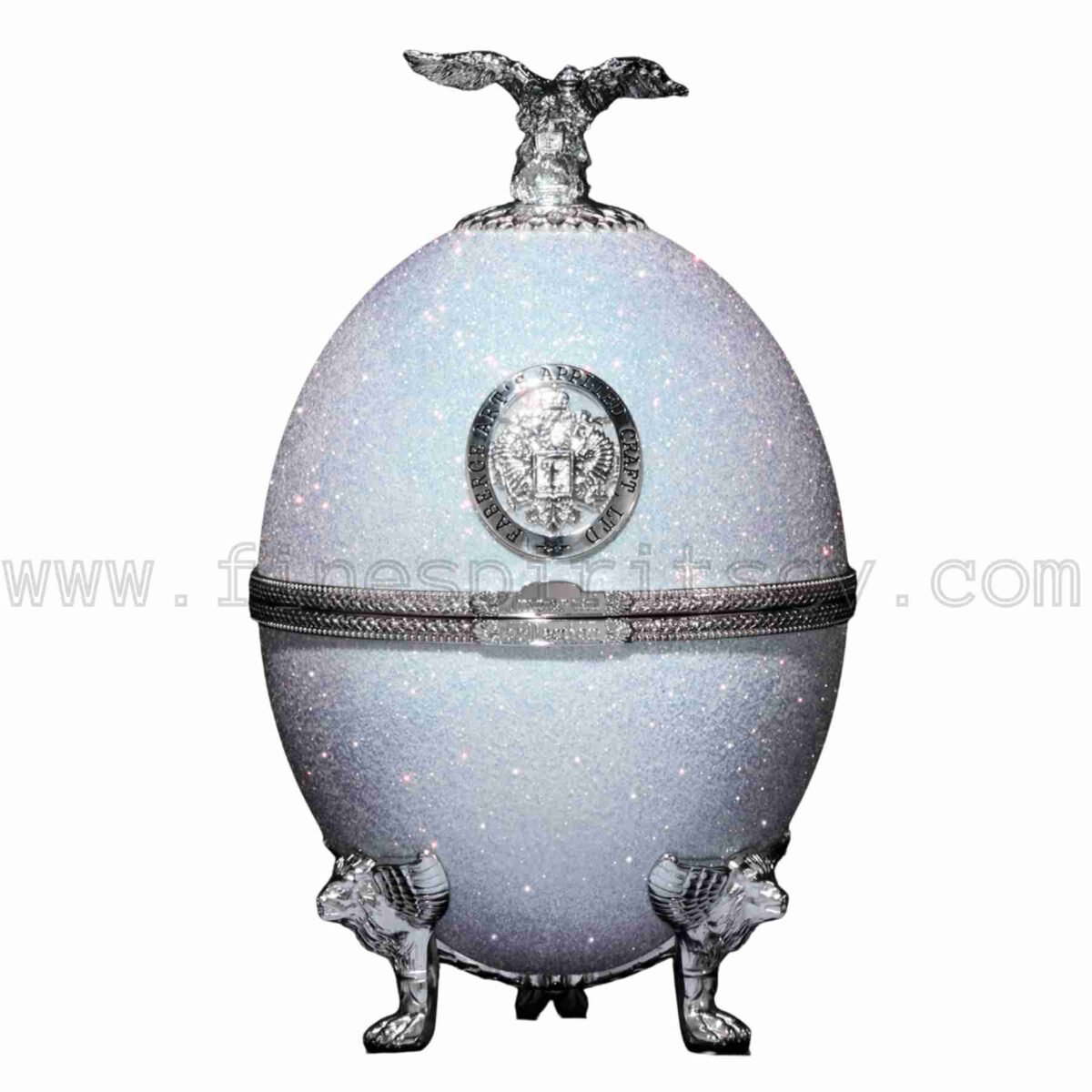Imperial Collection Faberge Egg Carafe Snow Glitter