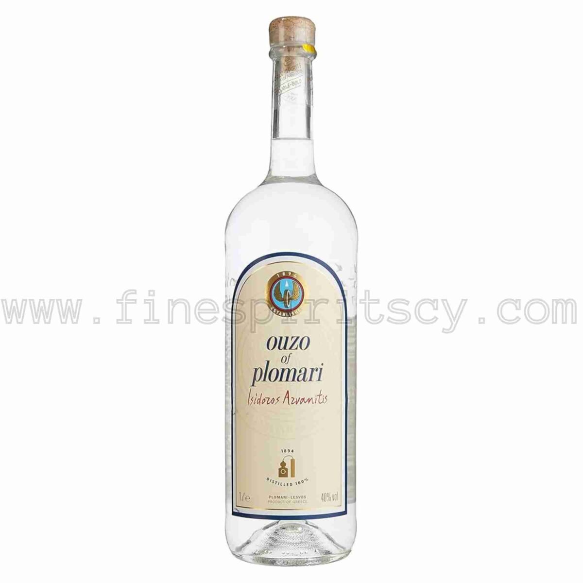 Ouzo Of Plomari 1000ml 100cl 1l liter litre