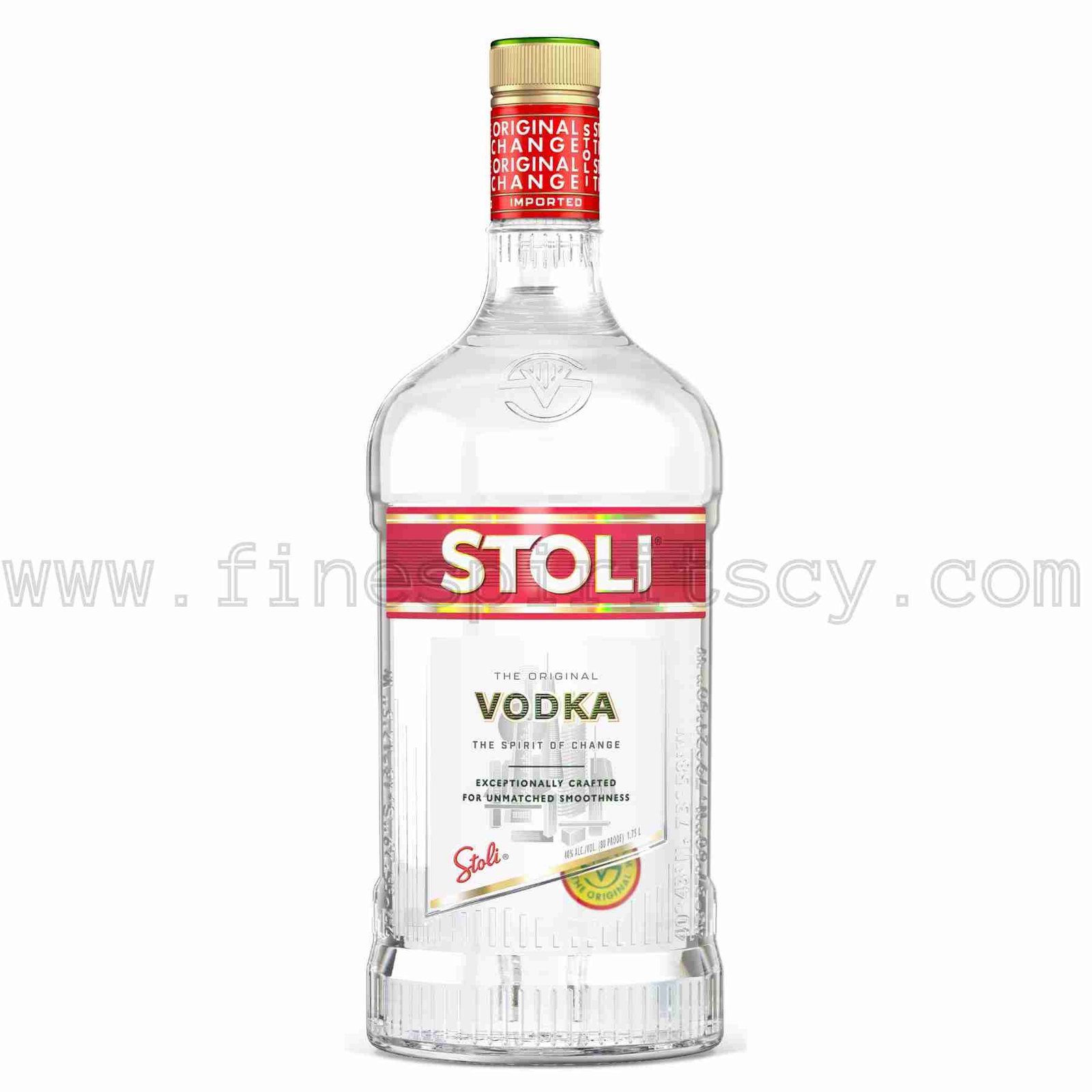 Stoli 1.75L FSCY Stoli Vodka 1750ml 1.75L 175cl Stolichnaya