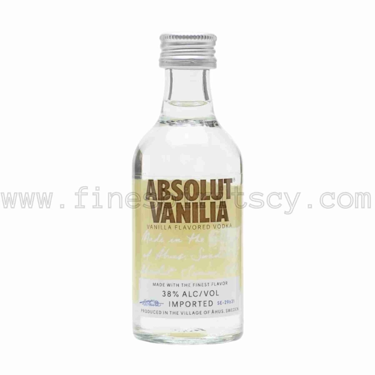 Absolut Vanilia Vodka Flavored 50ml 5cl 0.05L mini miniature