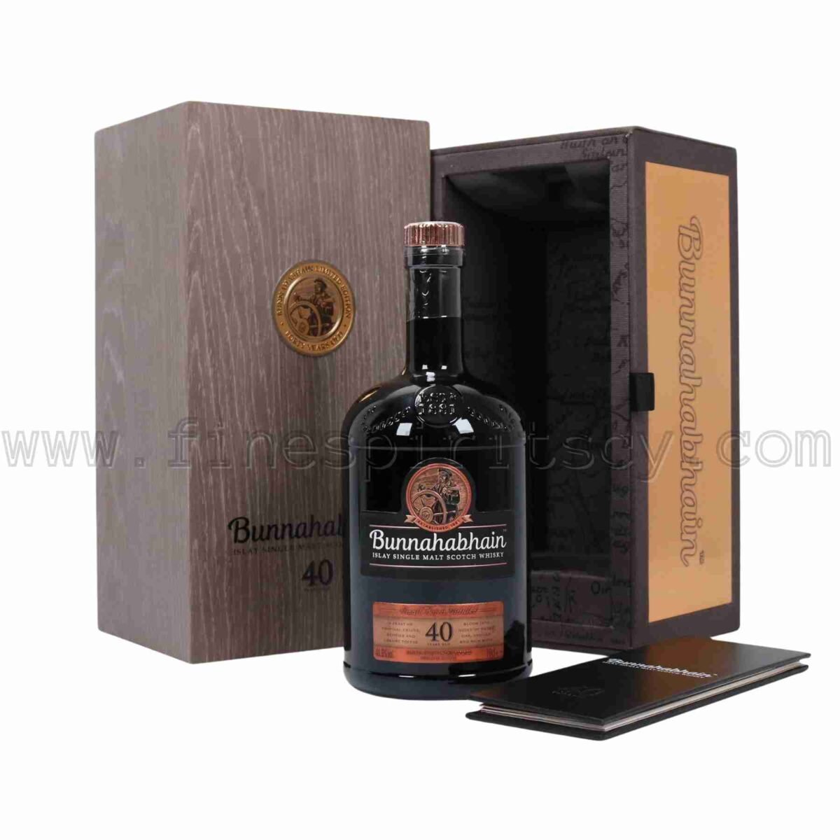 Bunnahabhain 40YO 2018 Limited Edition Release open box book