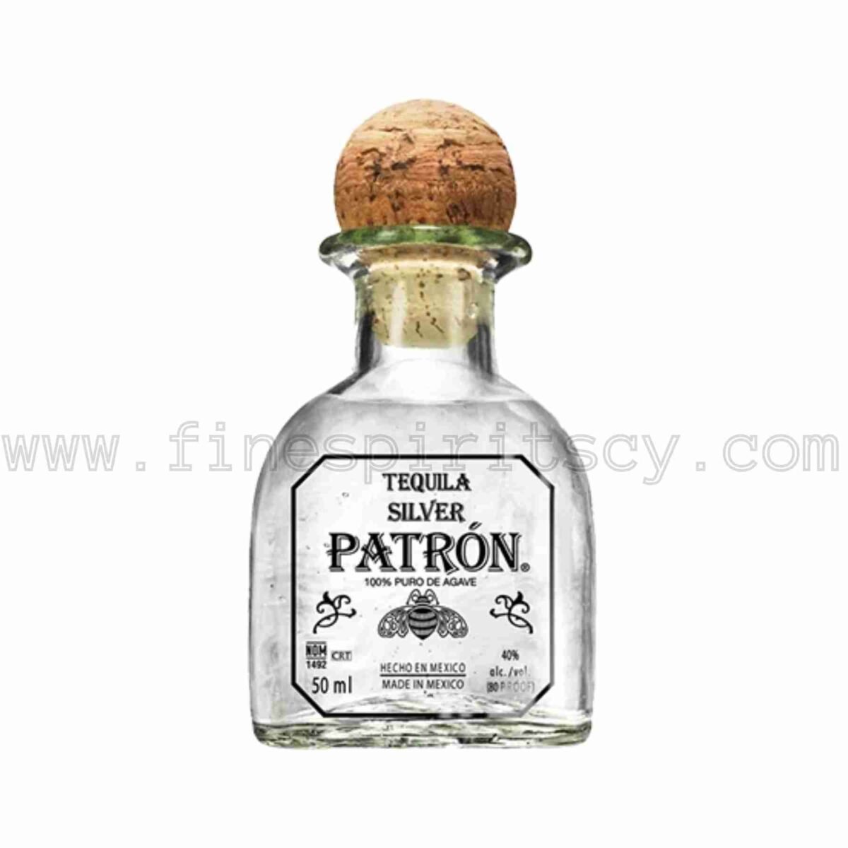 Patron Silver 50ml 5cl 0.05L mini miniature