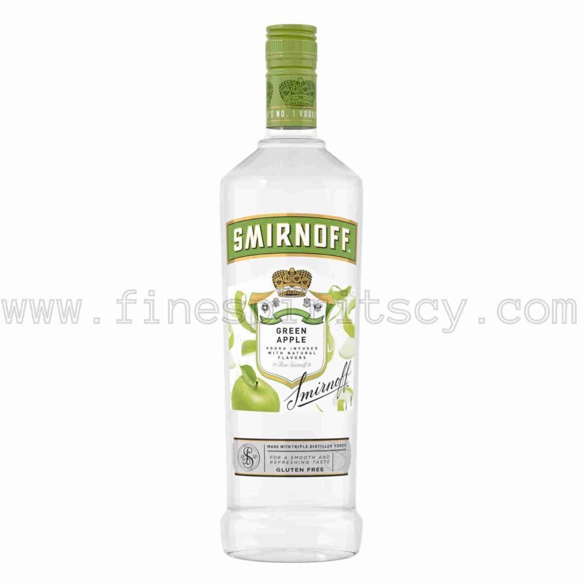 Smirnoff Green Apple Flavored Vodka 1000ml 100cl 1l liter litre