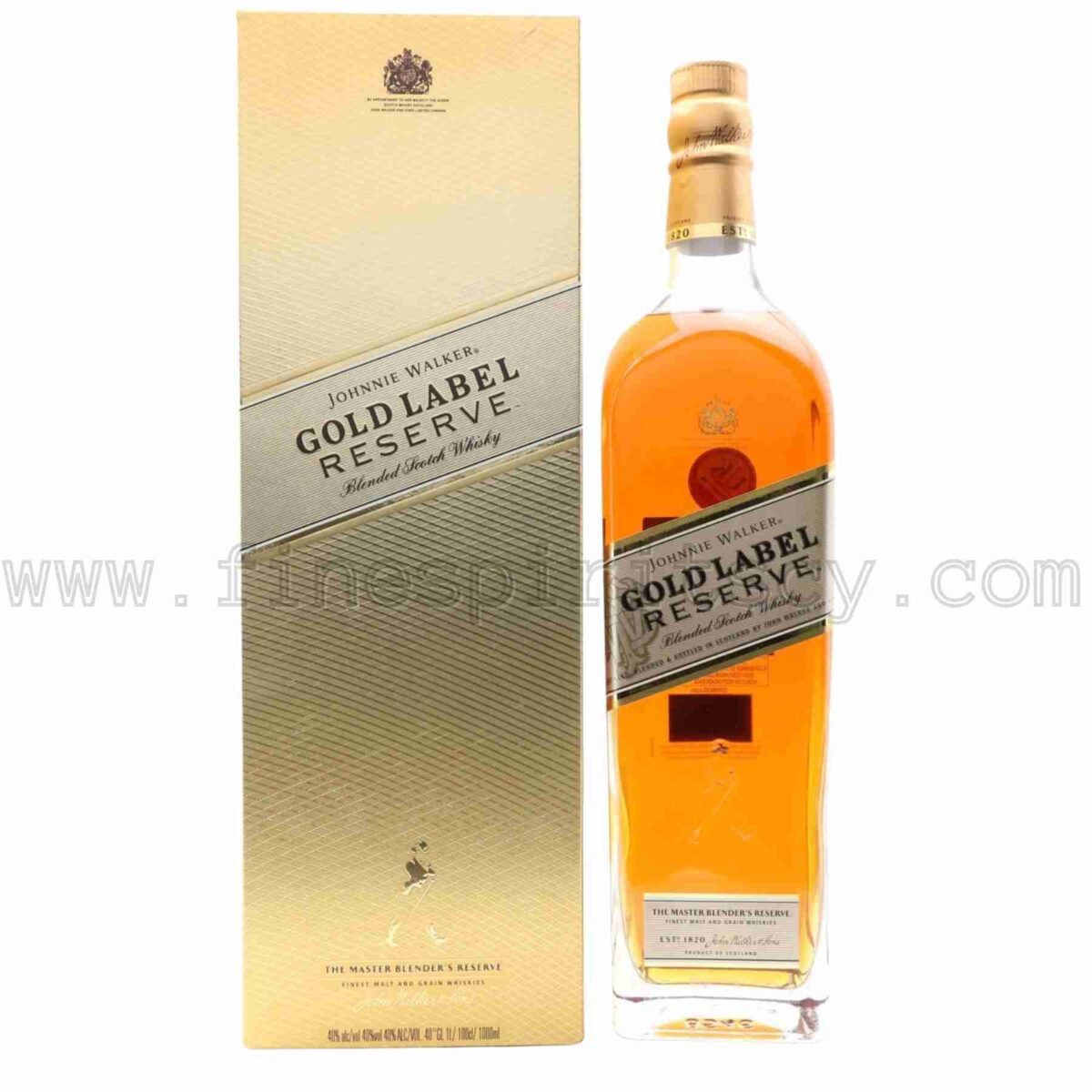 Johnnie Walker Gold Label Reserve 1000ml 100cl 1L Liter Litre Old Bottling square box