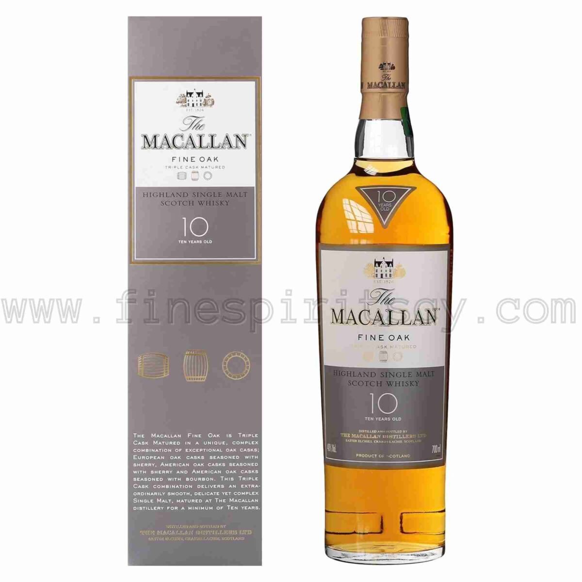 Macallan Fine Oak 10 Year Old 700ml 70cl 0.7L