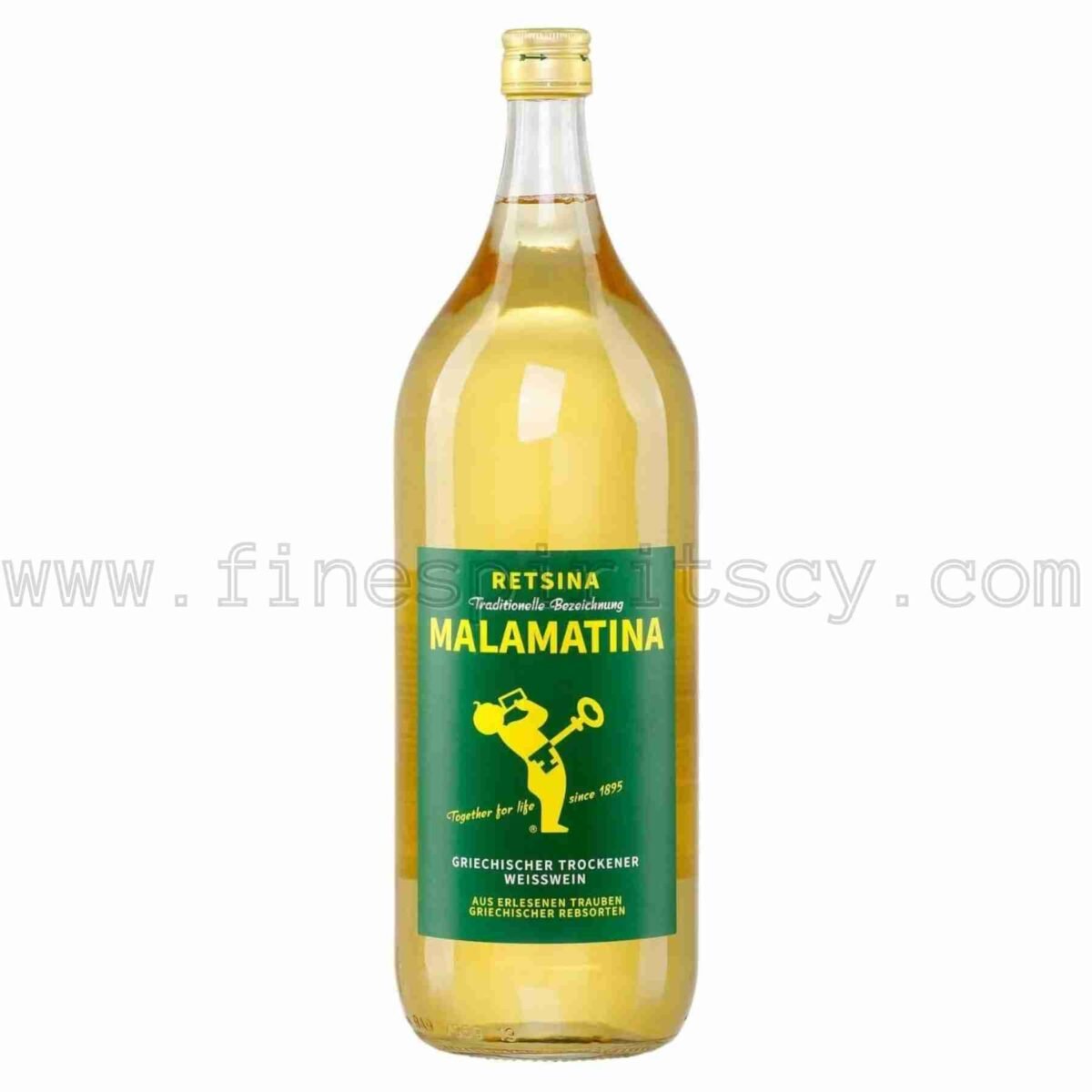 Malamatina Retsina 2000ml 200cl 2L 2 litre liter