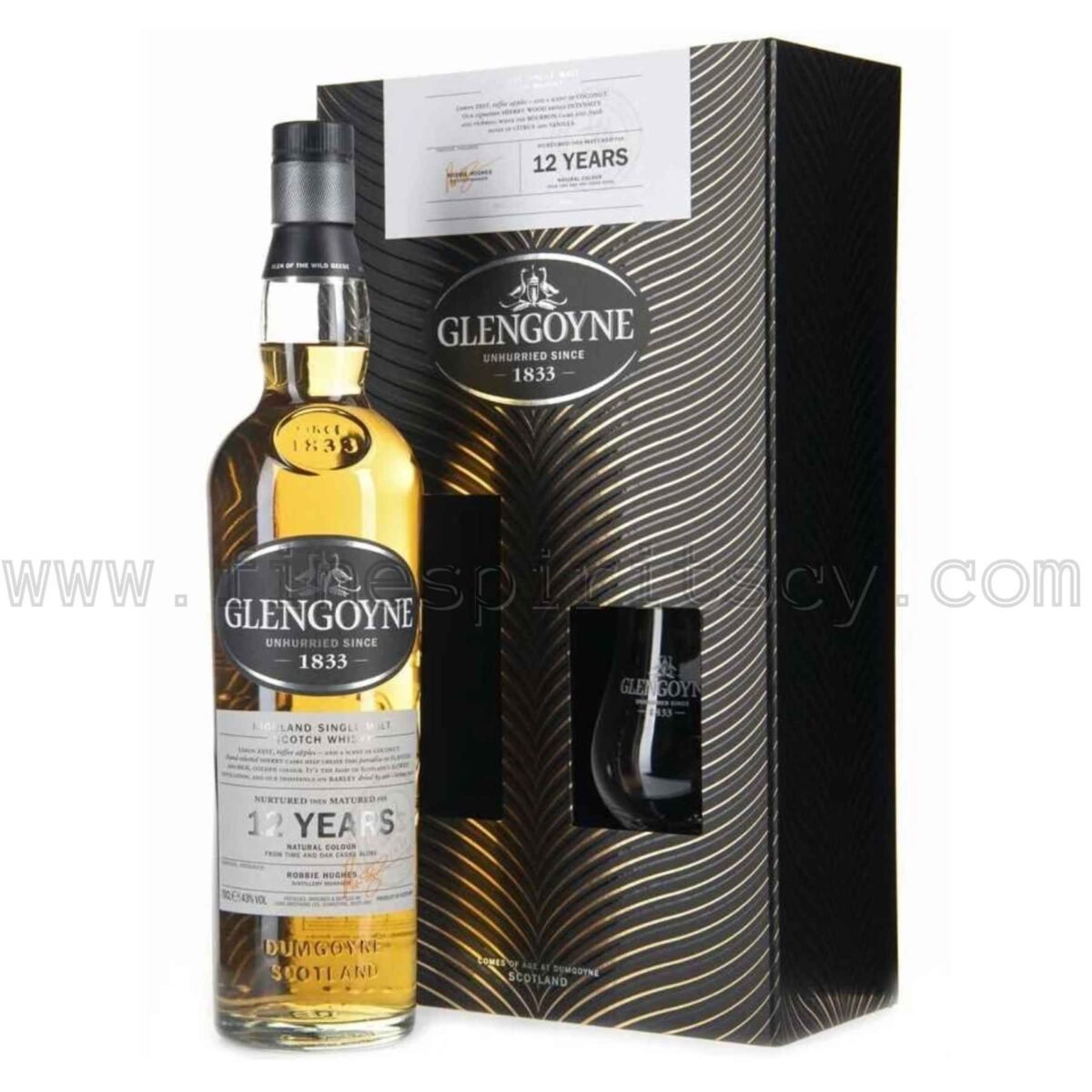 Glengoyne 12 Year Old With Glass 700ml 70cl 0.7L